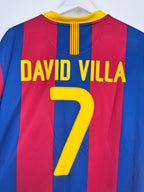 MAILLOT DE FOOTBALL BARCELONE 2010/2011 DOMICILE - DAVID VILLA #7 (XL)