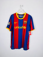 MAILLOT DE FOOTBALL BARCELONE 2010/2011 DOMICILE - DAVID VILLA #7 (XL)