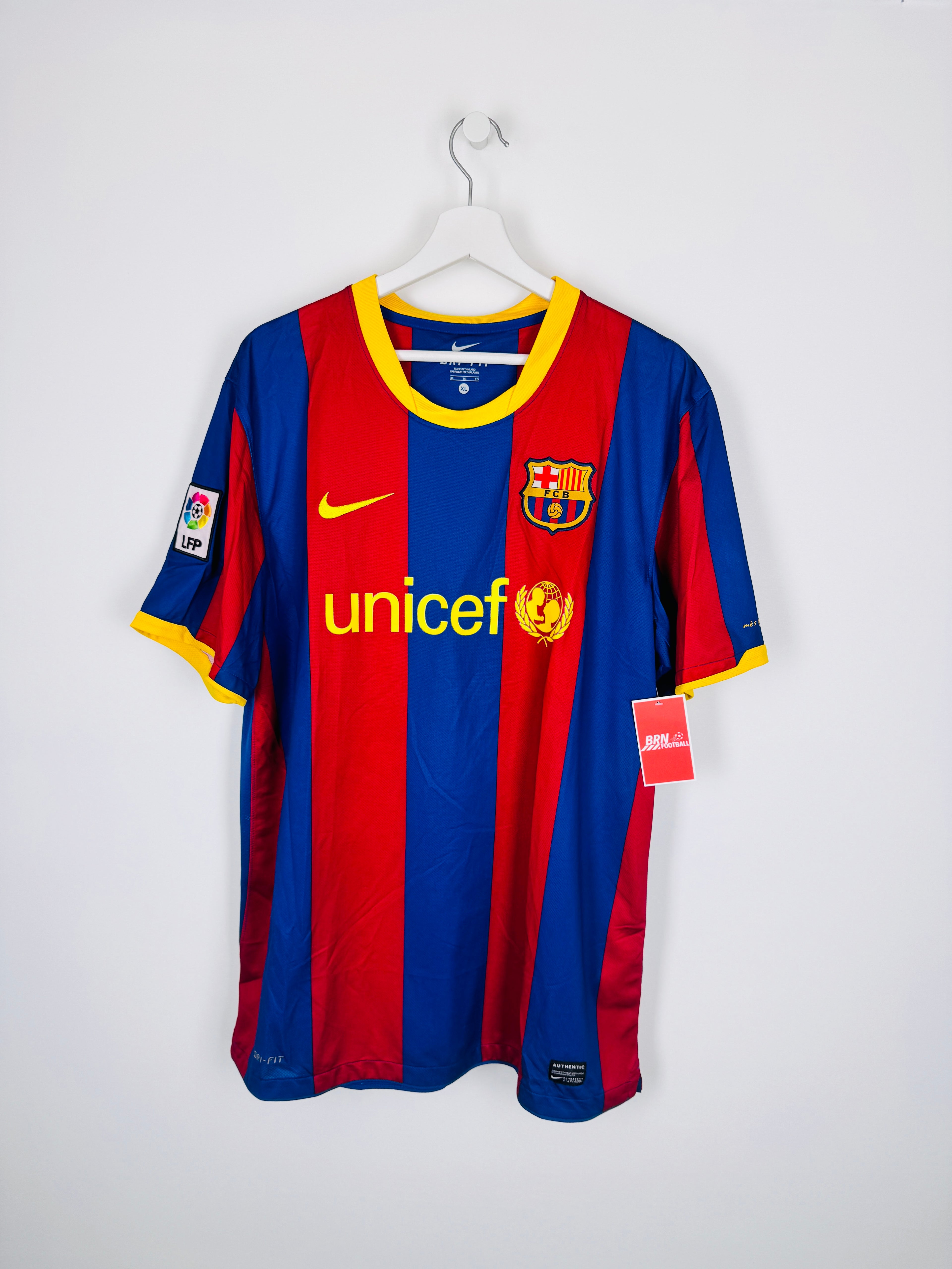 MAILLOT DE FOOTBALL BARCELONE 2010/2011 DOMICILE - DAVID VILLA #7 (XL)
