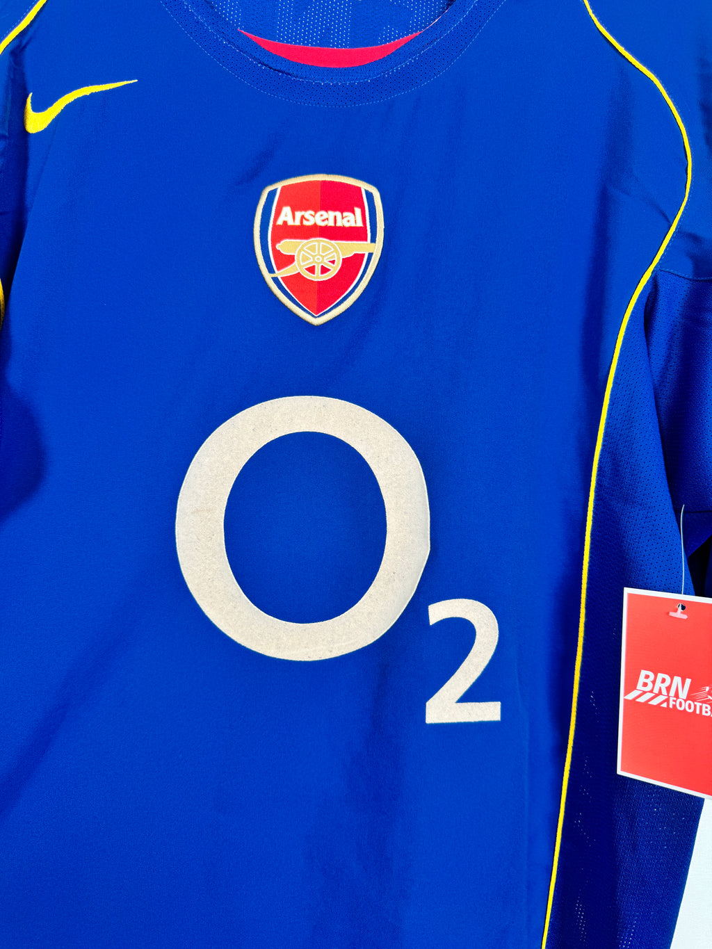 ARSENAL 2004/2005 AWAY FOOTBALL SHIRT - HENRY #14 VELVET (L)