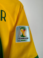 BRAZIL 2014 HOME FOOTBALL SHIRT - NEYMAR JR #10 (L)