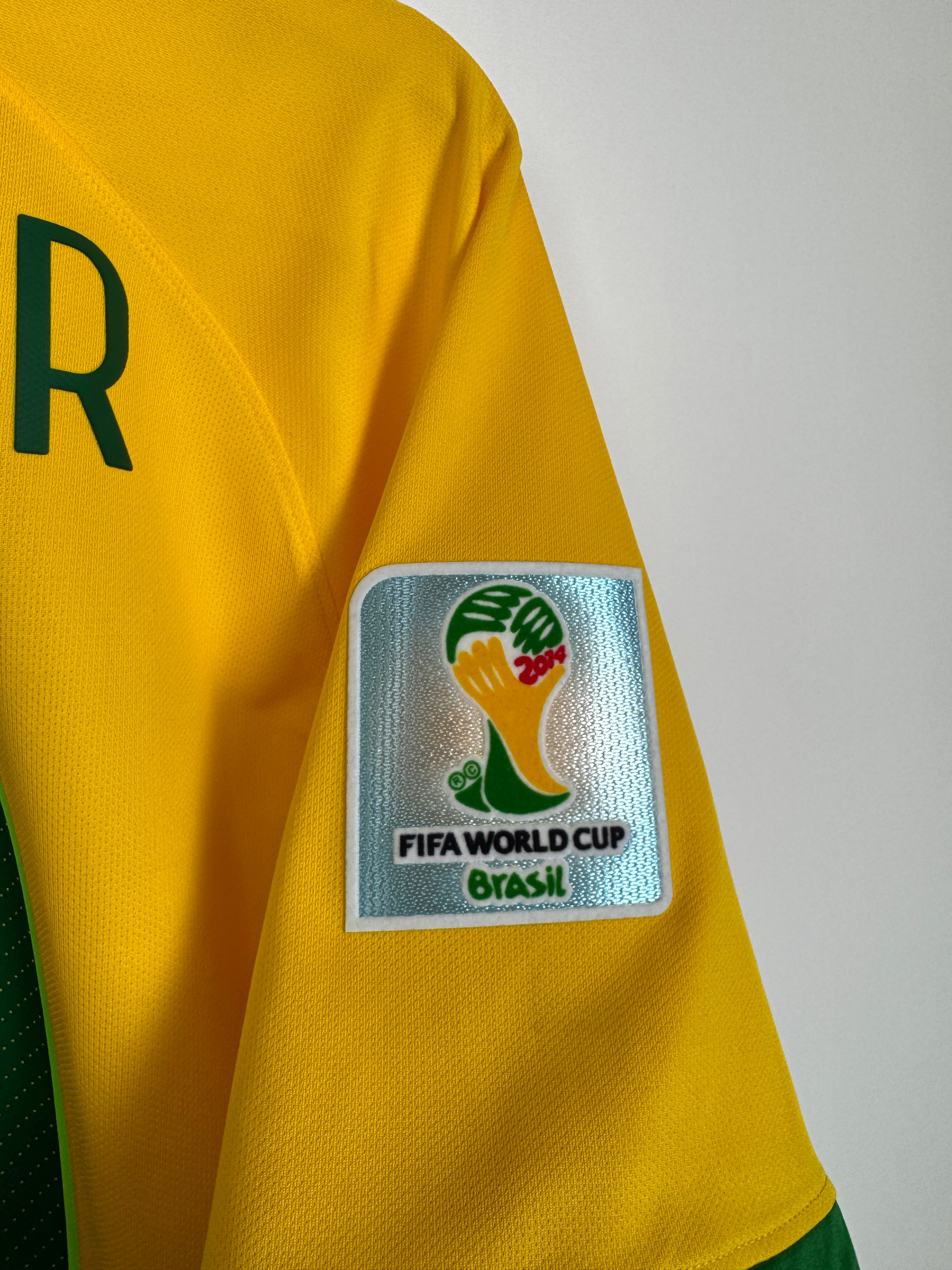 BRAZIL 2014 HOME FOOTBALL SHIRT - NEYMAR JR #10 (L)