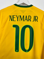 BRAZIL 2014 HOME FOOTBALL SHIRT - NEYMAR JR #10 (L)