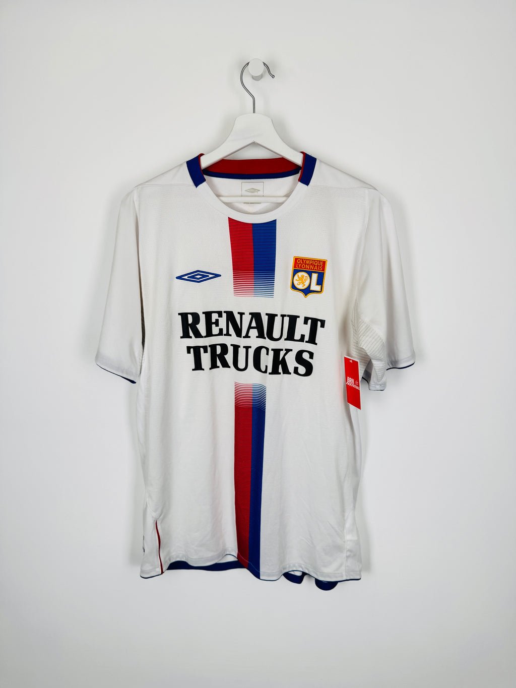 OLYMPIQUE LYONNAIS 2004/2006 HOME FOOTBALL JERSEY - JUNINHO #8 (L)