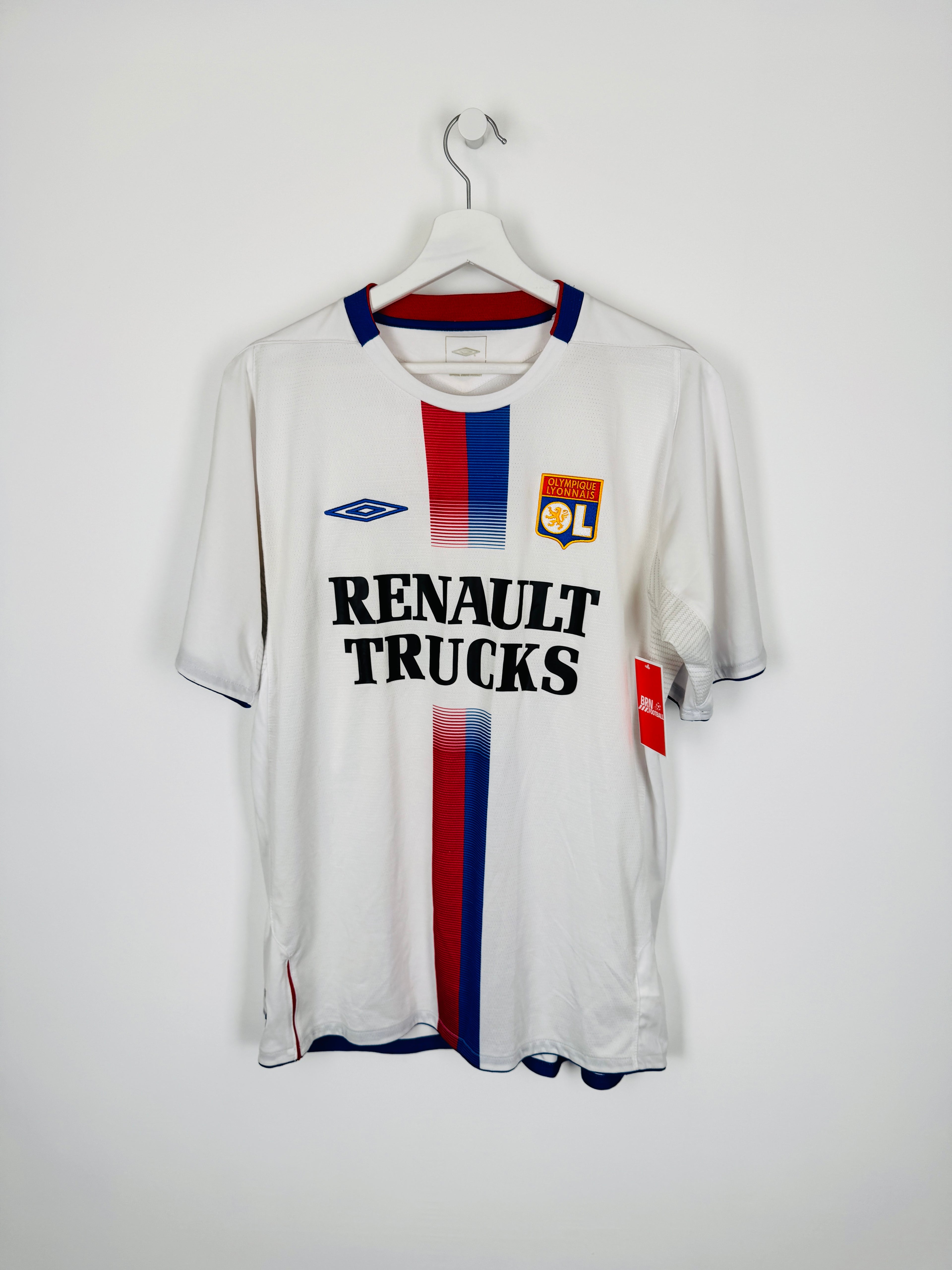 OLYMPIQUE LYONNAIS 2004/2006 HOME FOOTBALL JERSEY - JUNINHO #8 (L)