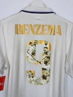 REAL MADRID 2022/2023 HOME FOOTBALL JERSEY - BENZEMA #9 BALLON D'OR (S)