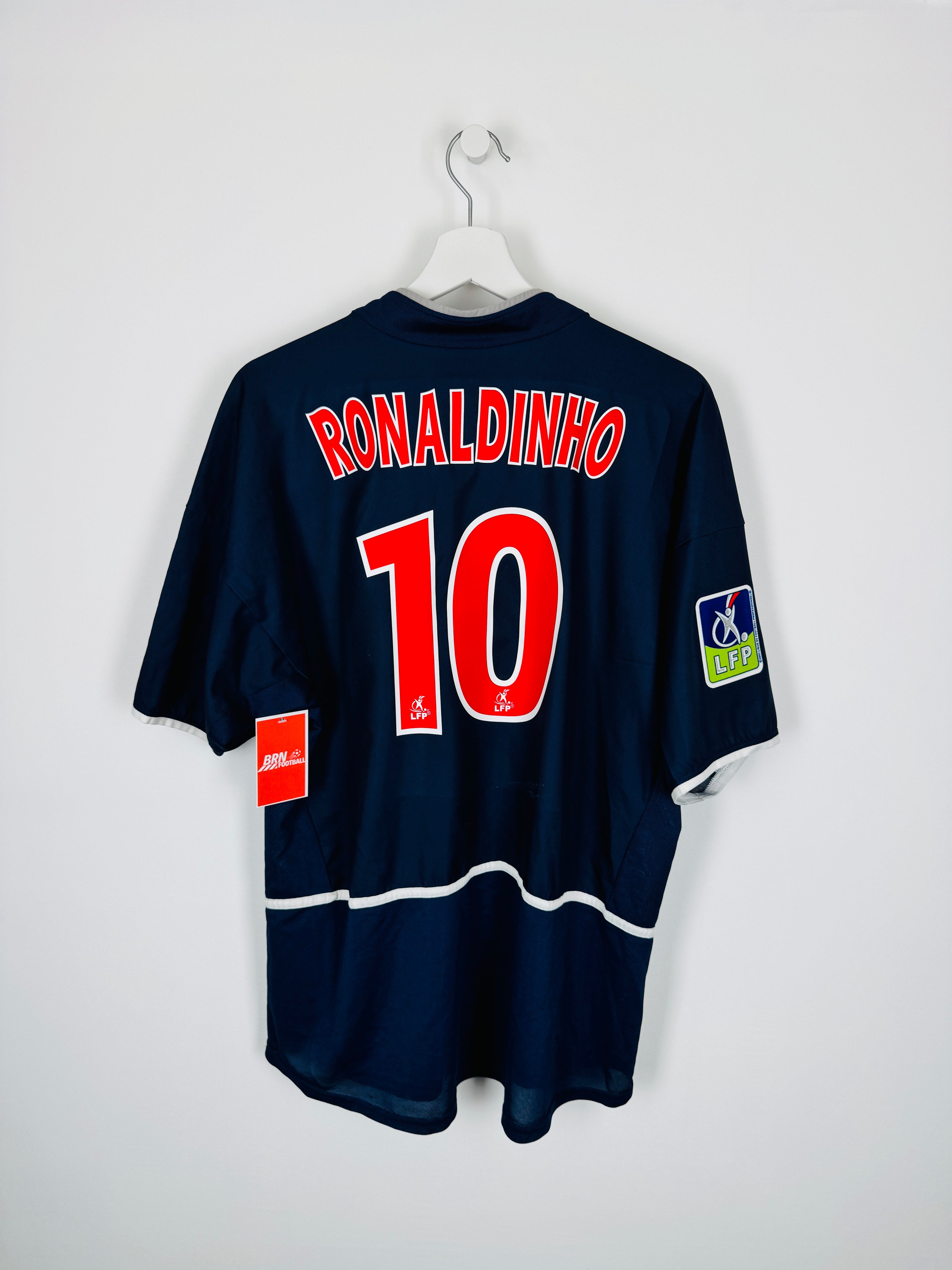 PSG 2002/2003 HOME FOOTBALL SHIRT - RONALDINHO #10 (L)