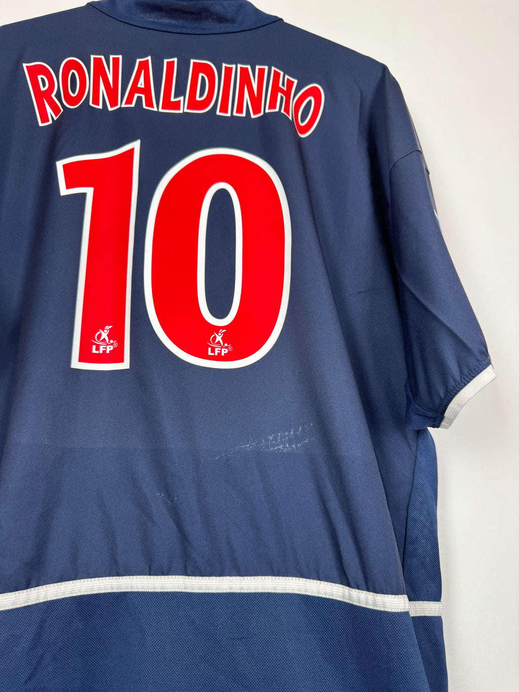 PSG 2002/2003 HOME FOOTBALL SHIRT - RONALDINHO #10 (L)