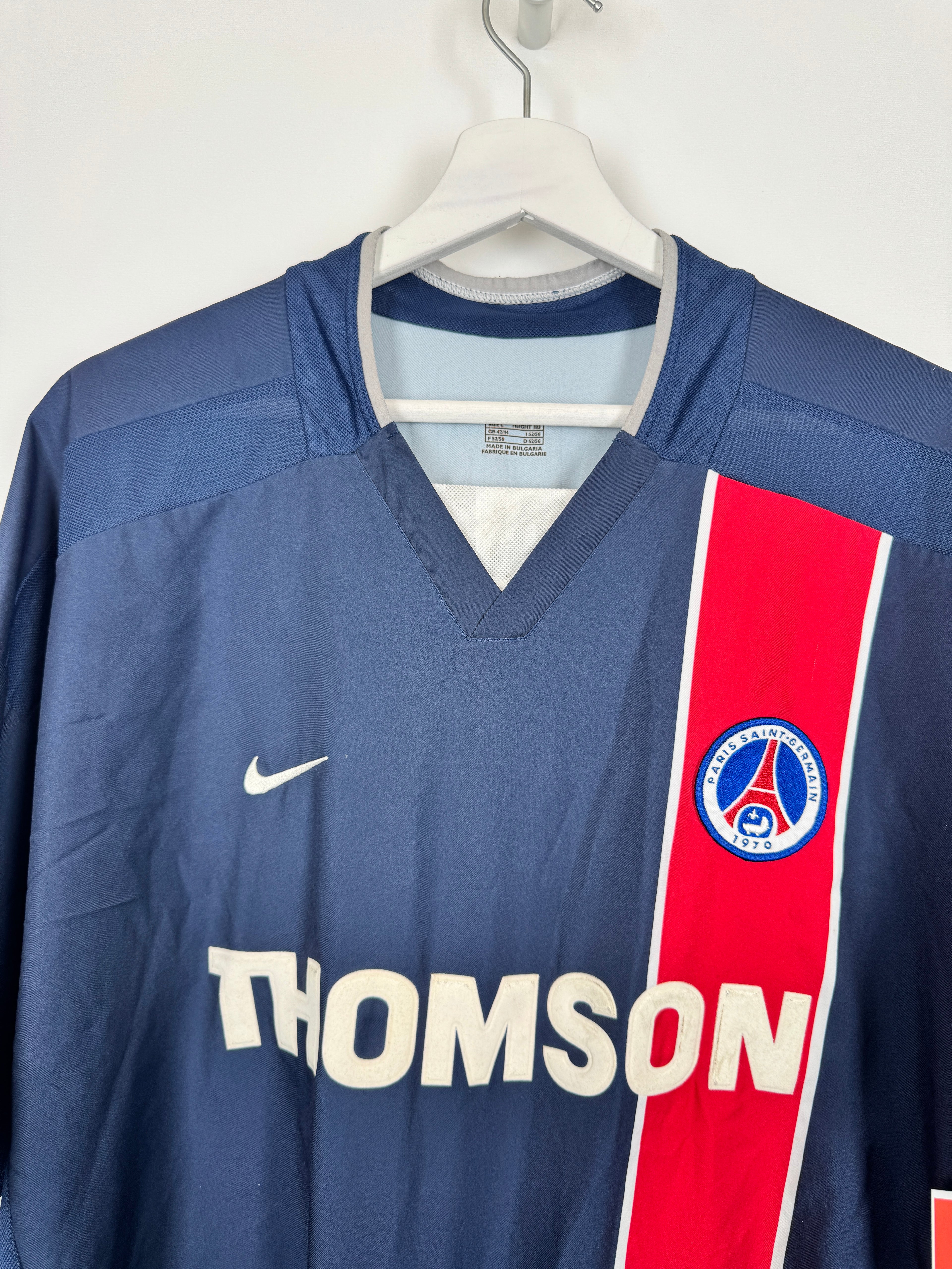 PSG 2002/2003 HOME FOOTBALL SHIRT - RONALDINHO #10 (L)