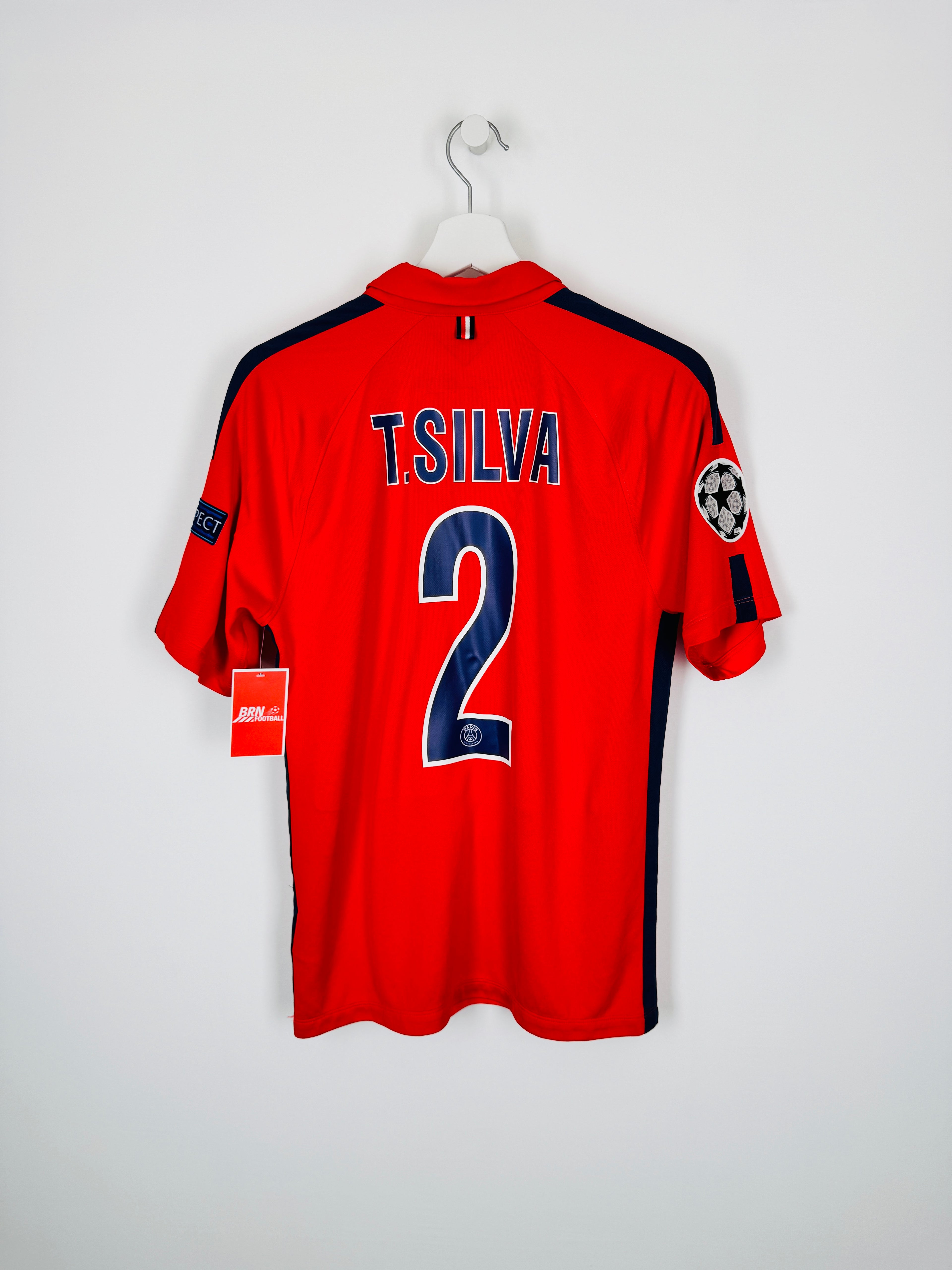 PSG 2014/2015 THIRD FOOTBALL SHIRT - SILVA #2 (S)