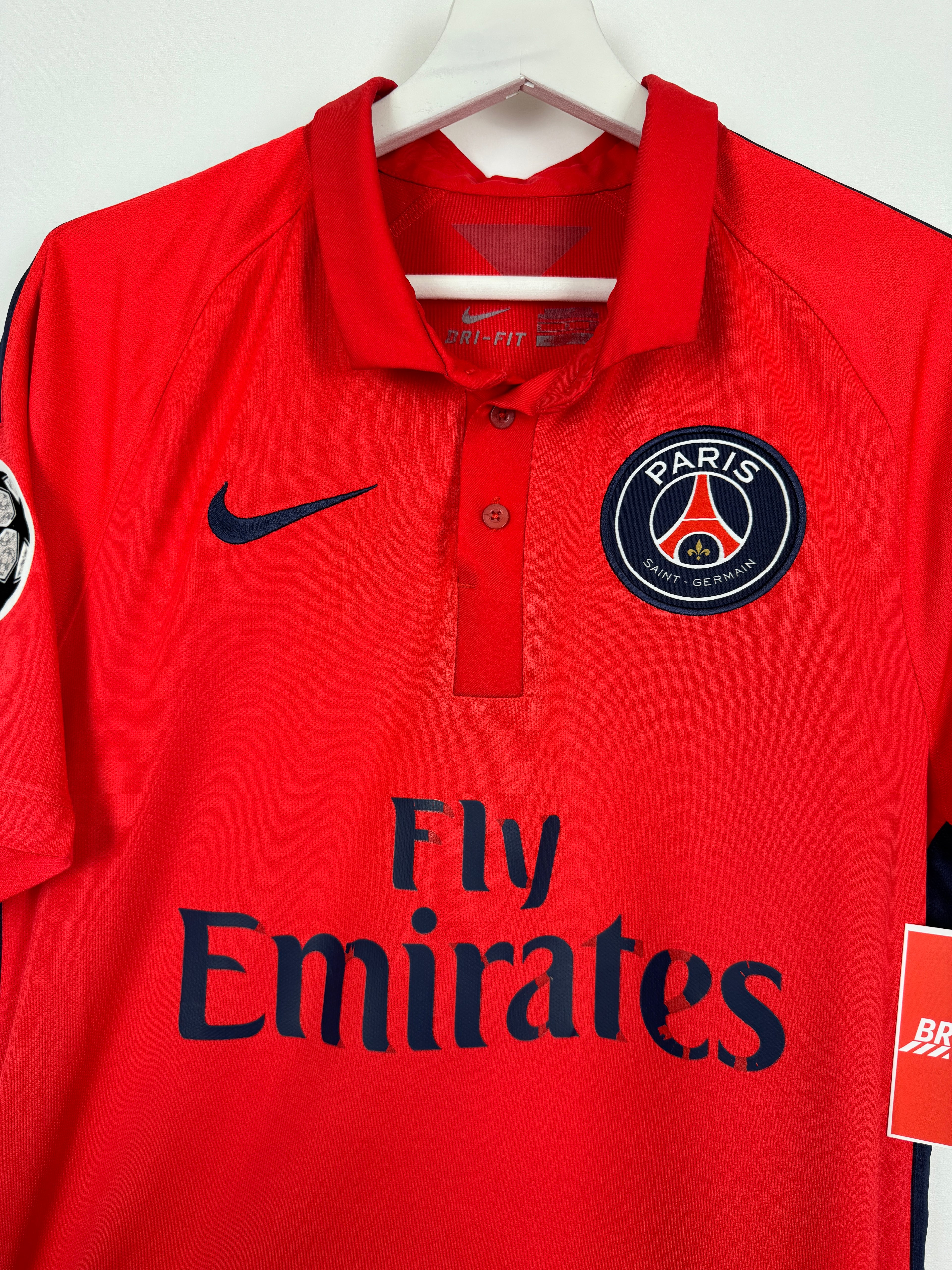 PSG 2014/2015 THIRD FOOTBALL SHIRT - SILVA #2 (S)