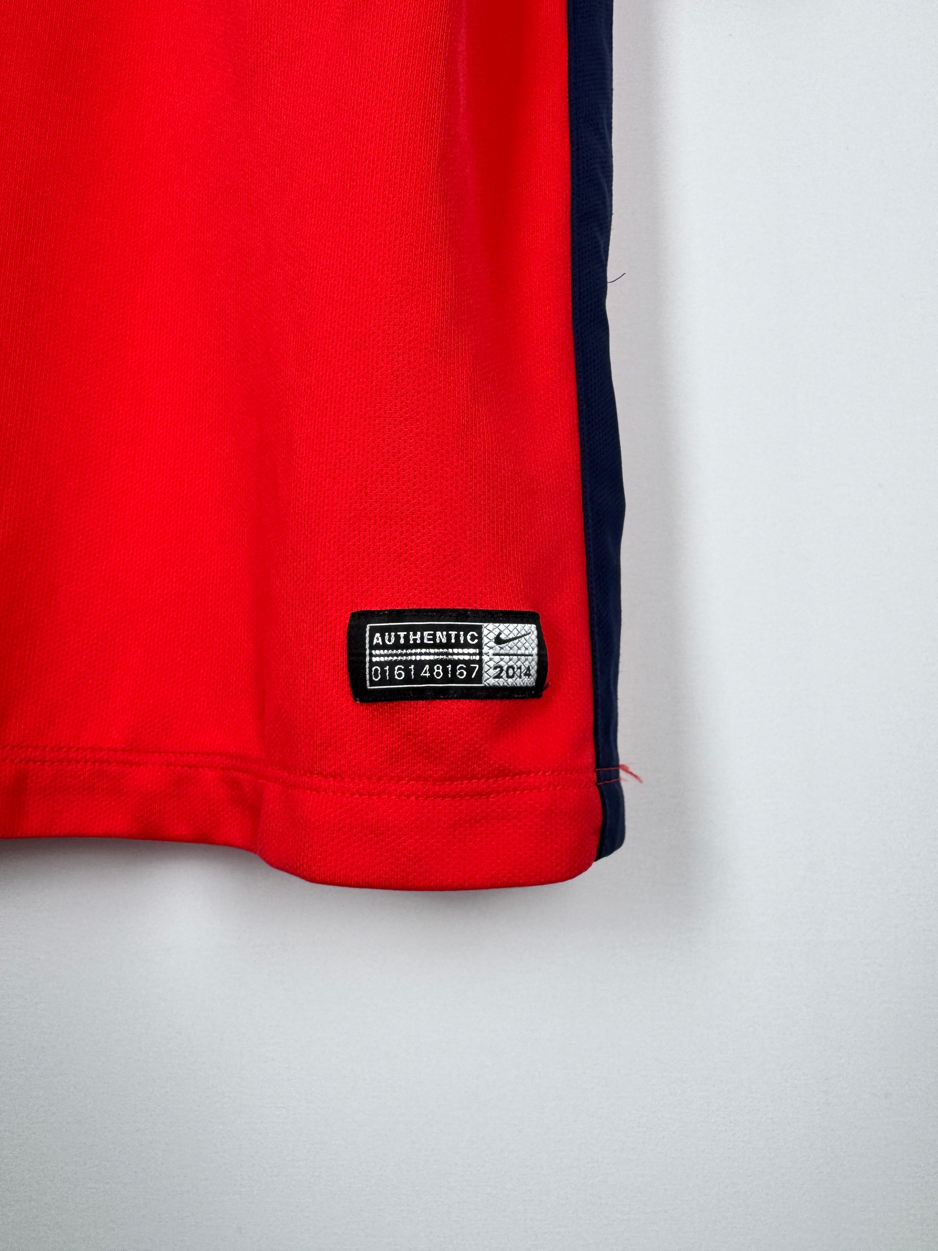 PSG 2014/2015 THIRD FOOTBALL SHIRT - SILVA #2 (S)