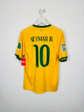BRAZIL 2014 HOME FOOTBALL SHIRT - NEYMAR JR #10 (M)