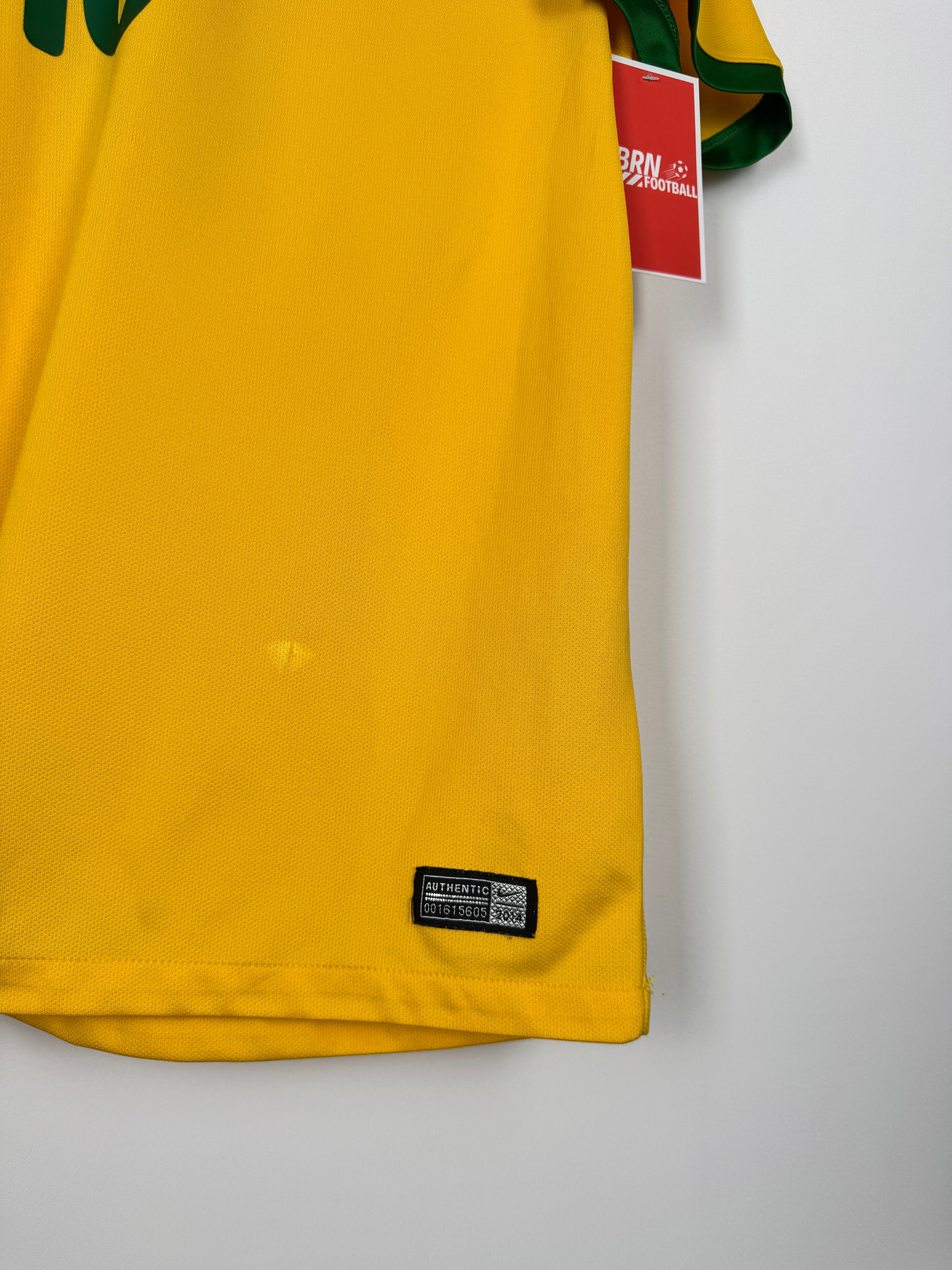 BRAZIL 2014 HOME FOOTBALL SHIRT - NEYMAR JR #10 (M)