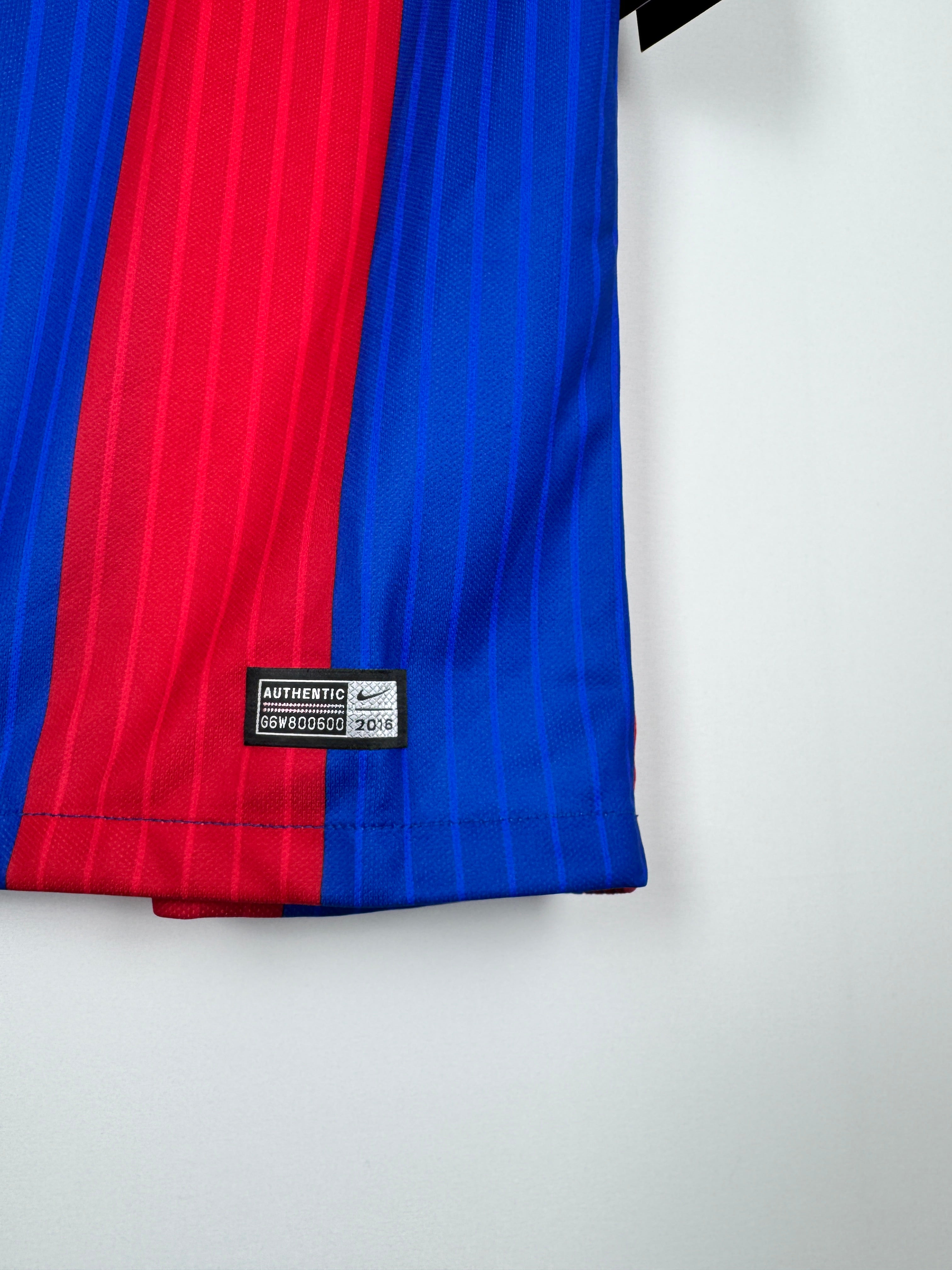 BARCELONA FOOTBALL SHIRT 2016/2017 HOME NEW - MESSI #10 (S)