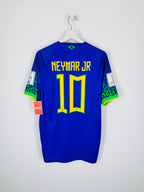 BRAZIL 2022 AWAY FOOTBALL JERSEY - NEYMAR JR #10 (L)