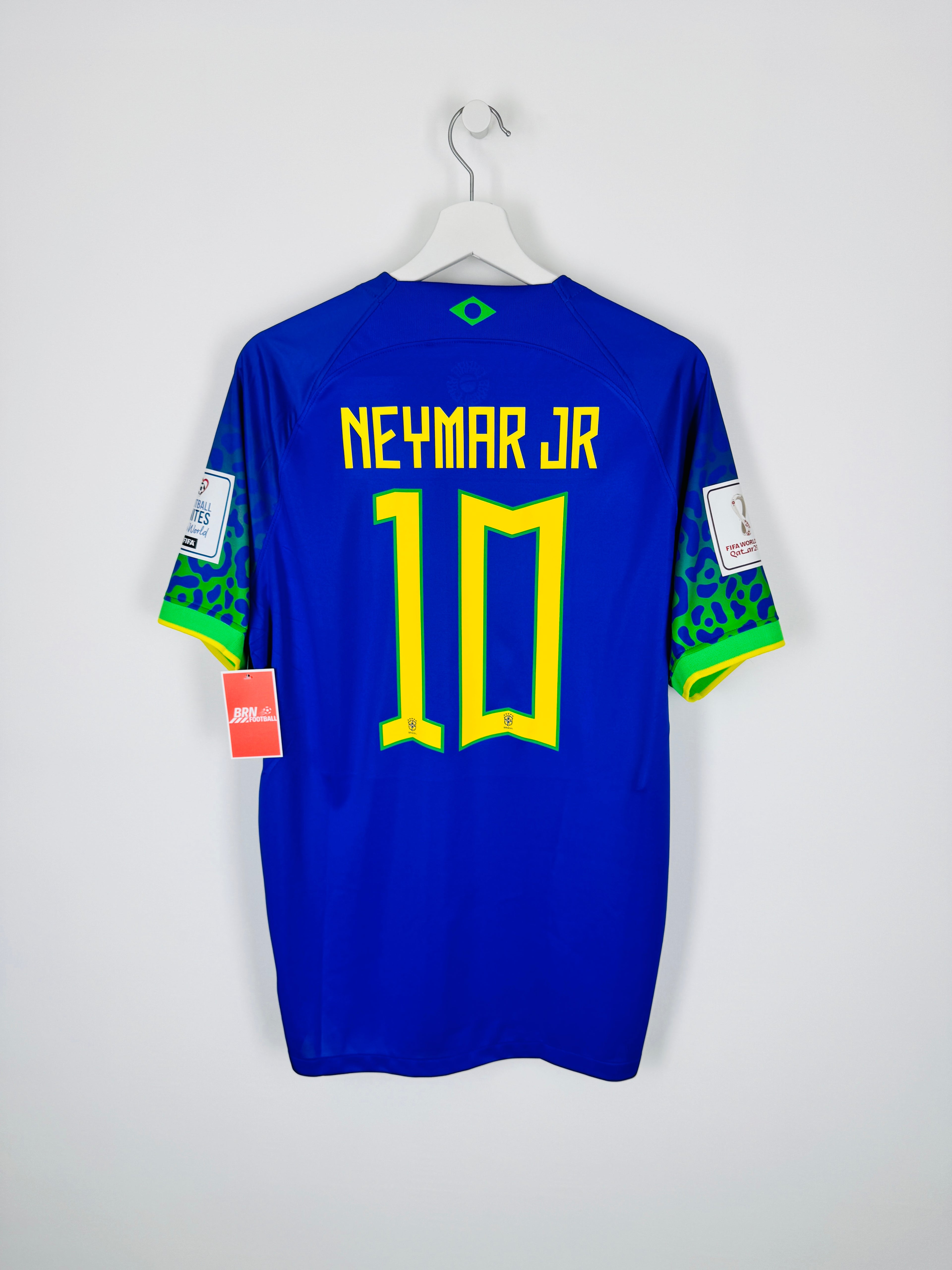 BRAZIL 2022 AWAY FOOTBALL JERSEY - NEYMAR JR #10 (L)