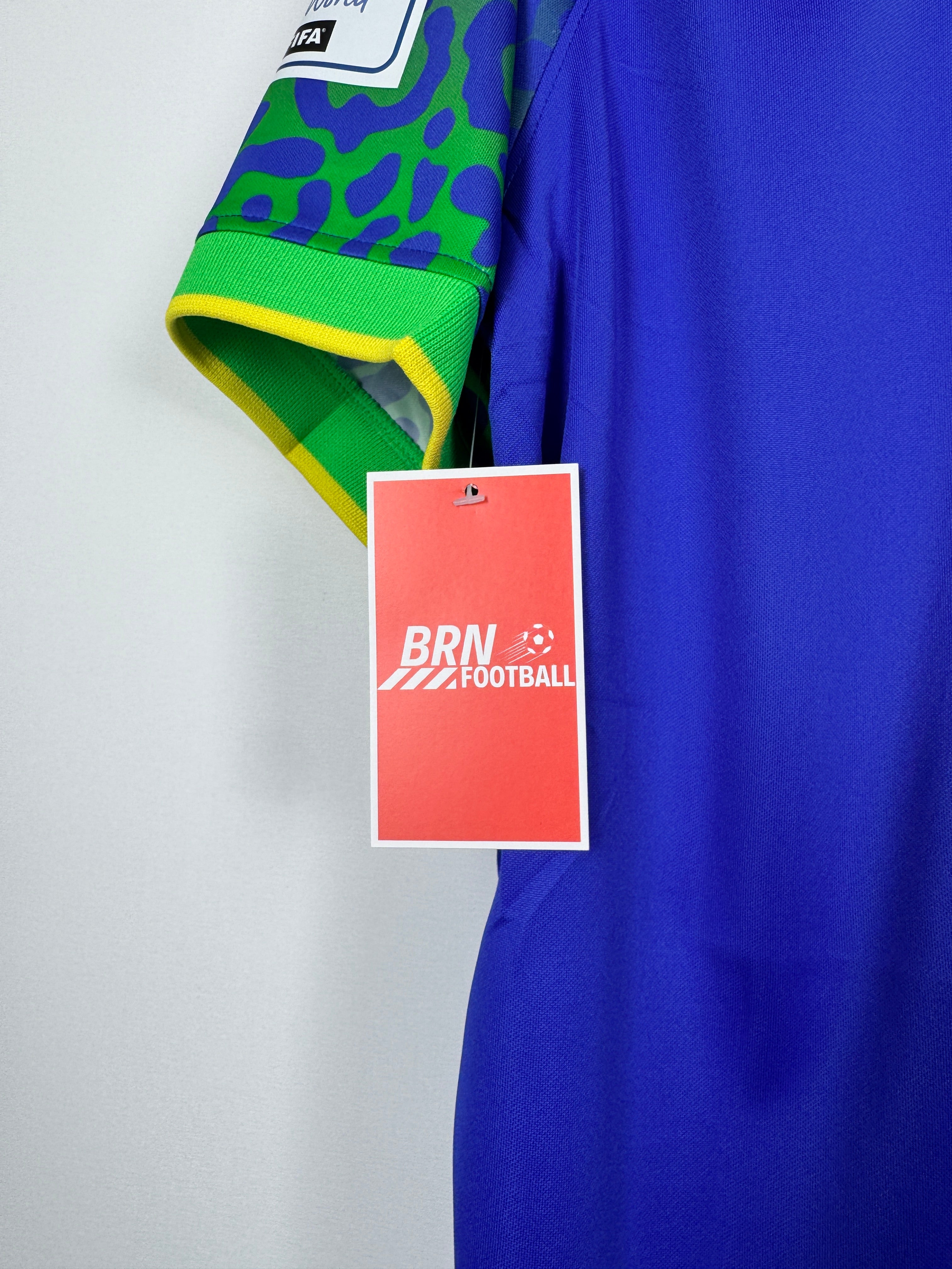 BRAZIL 2022 AWAY FOOTBALL JERSEY - NEYMAR JR #10 (L)