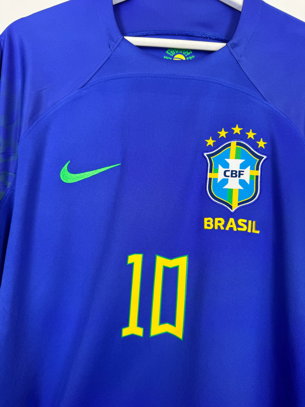 BRAZIL 2022 AWAY FOOTBALL JERSEY - NEYMAR JR #10 (L)