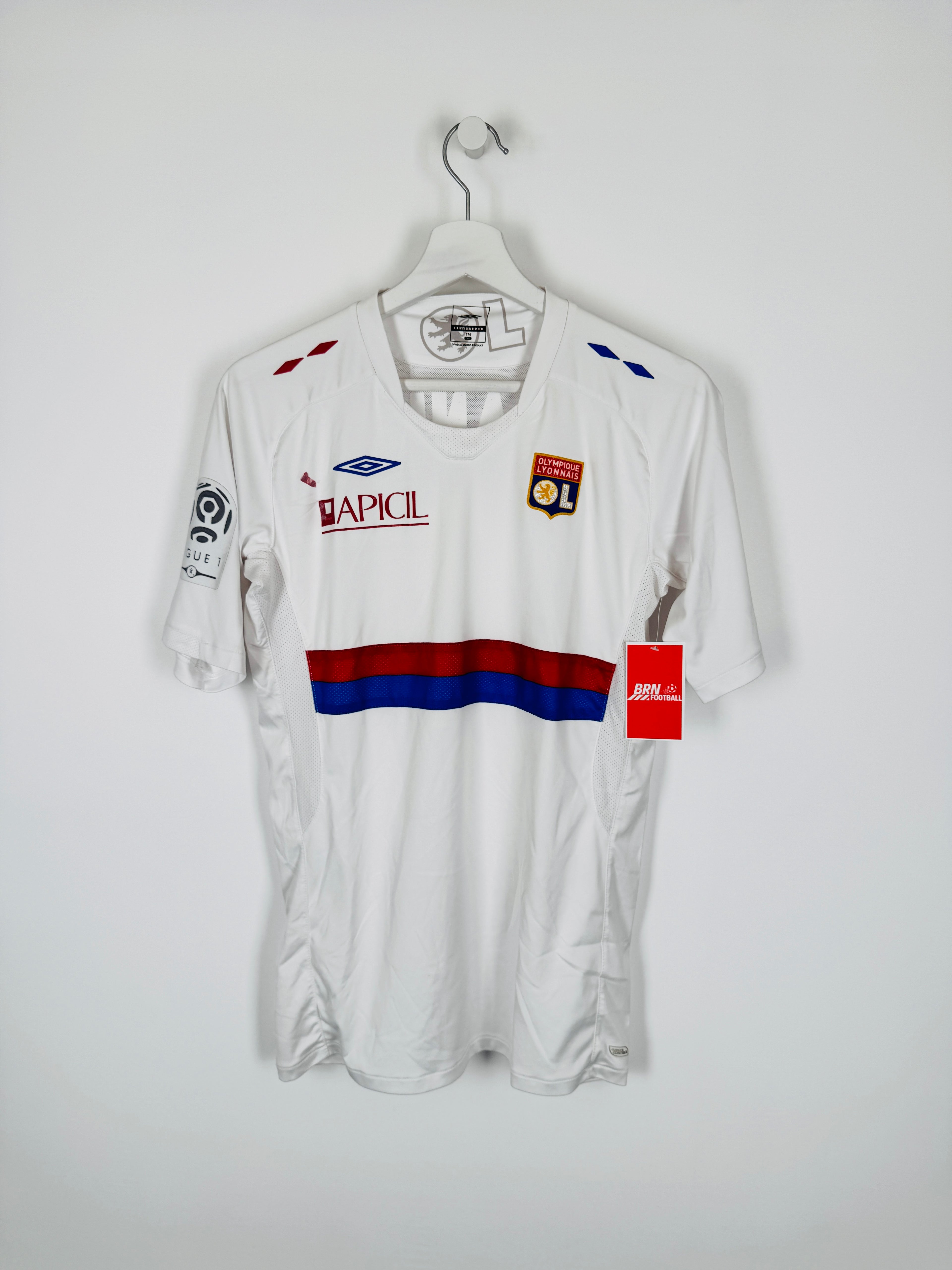 OLYMPIQUE LYONNAIS 2009/2010 HOME FOOTBALL SHIRT - PJANIC #8 (S)