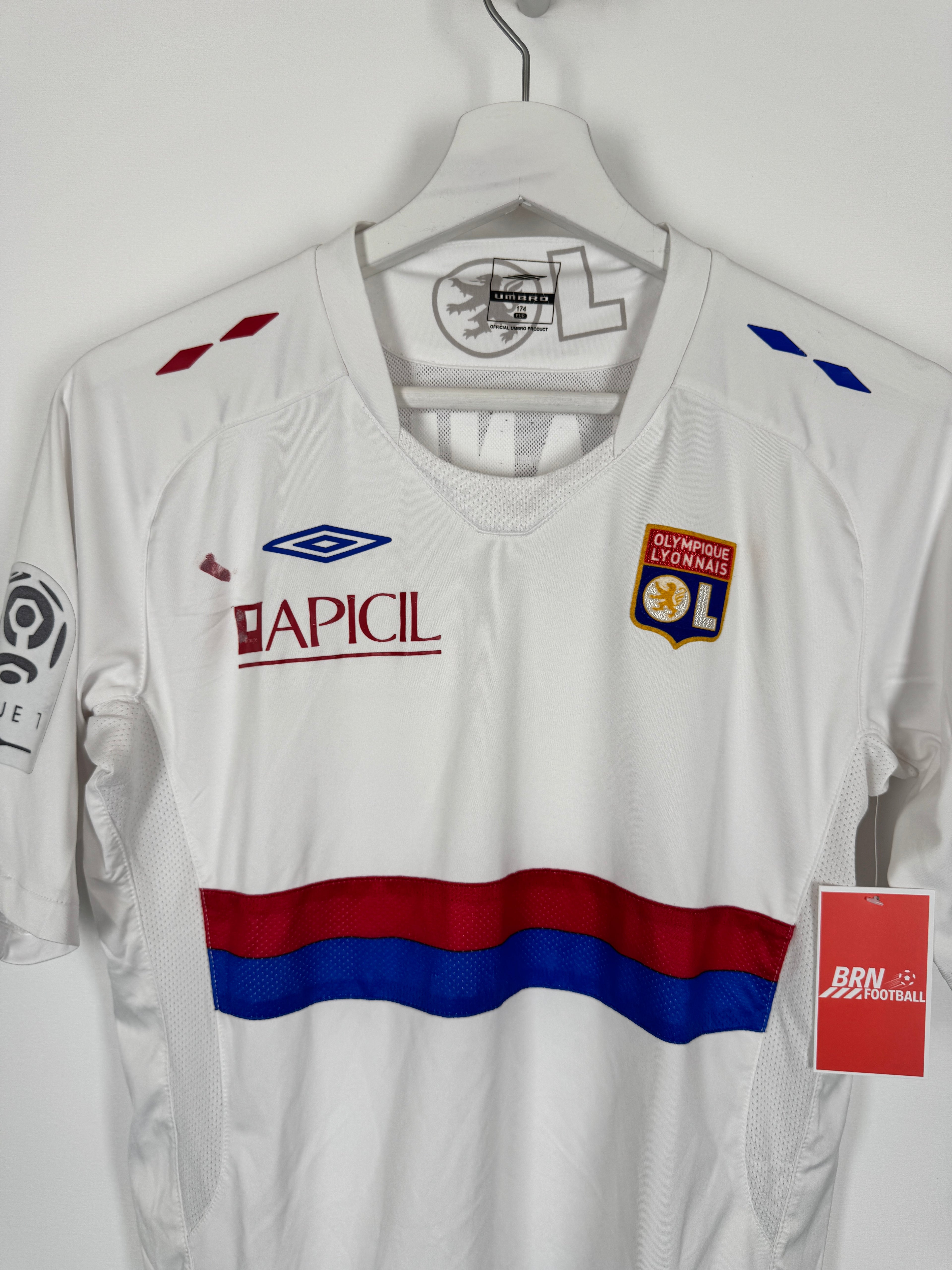 OLYMPIQUE LYONNAIS 2009/2010 HOME FOOTBALL SHIRT - PJANIC #8 (S)