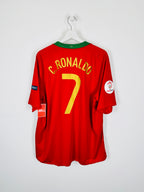 PORTUGAL 2008 HOME FOOTBALL JERSEY - C.RONALDO #7 (XL)