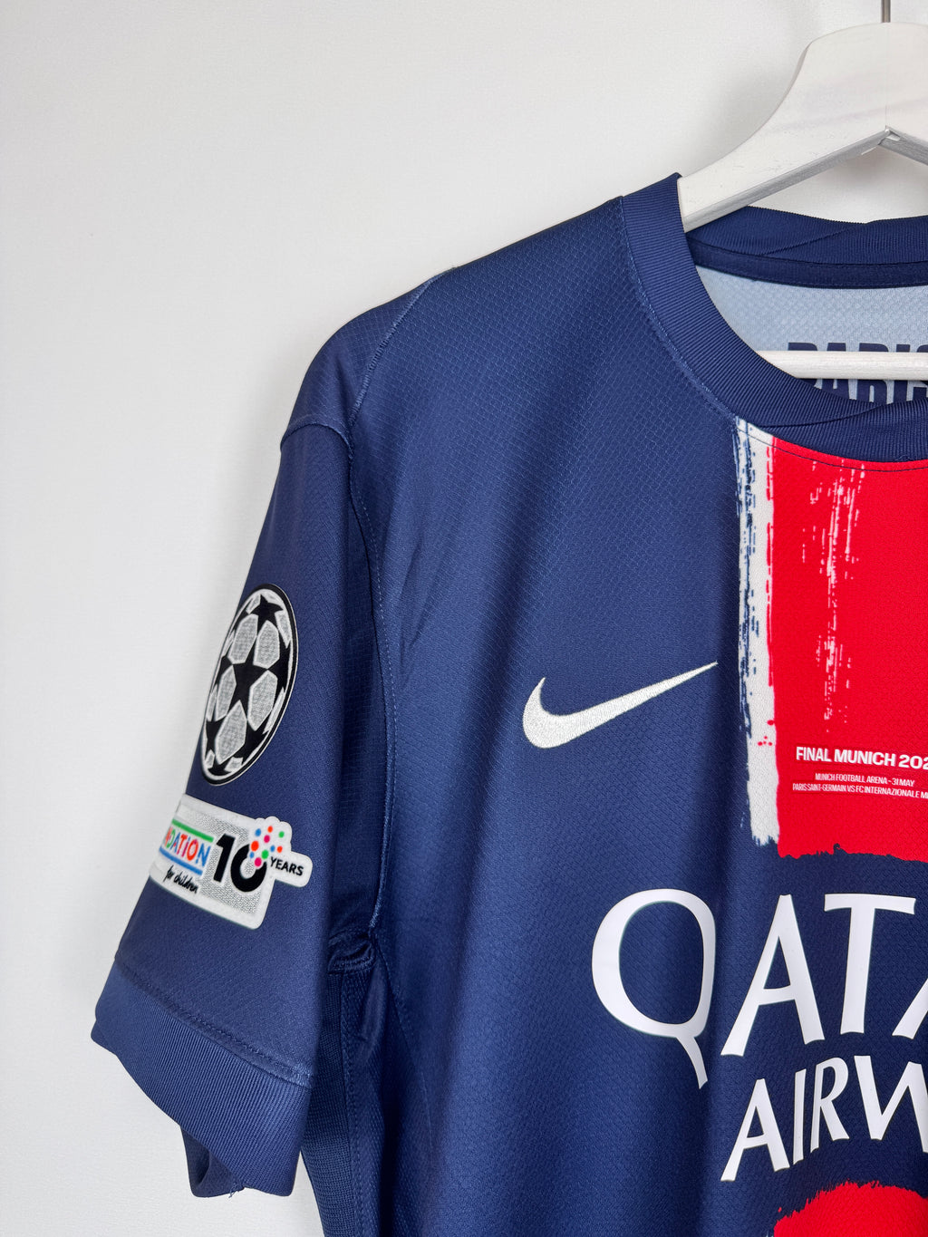 PSG FOOTBALL JERSEY 1997/1998 HOME - NGOTTY #4 (S)