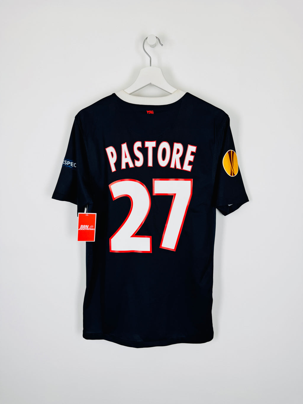 PSG 2011/2012 HOME FOOTBALL JERSEY - PASTORE #27 (S)