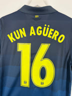 MANCHESTER CITY FOOTBALL JERSEY 2014/2015 AWAY - KUN AGUERO #16 (S)