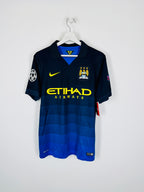 MANCHESTER CITY FOOTBALL JERSEY 2014/2015 AWAY - KUN AGUERO #16 (S)