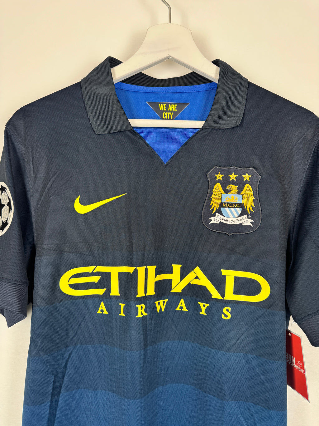 MANCHESTER CITY FOOTBALL JERSEY 2014/2015 AWAY - KUN AGUERO #16 (S)