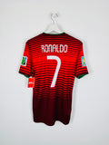 PORTUGAL 2014 HOME FOOTBALL SHIRT - RONALDO #7 (S)