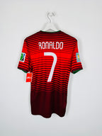 PORTUGAL 2014 HOME FOOTBALL SHIRT - RONALDO #7 (S)