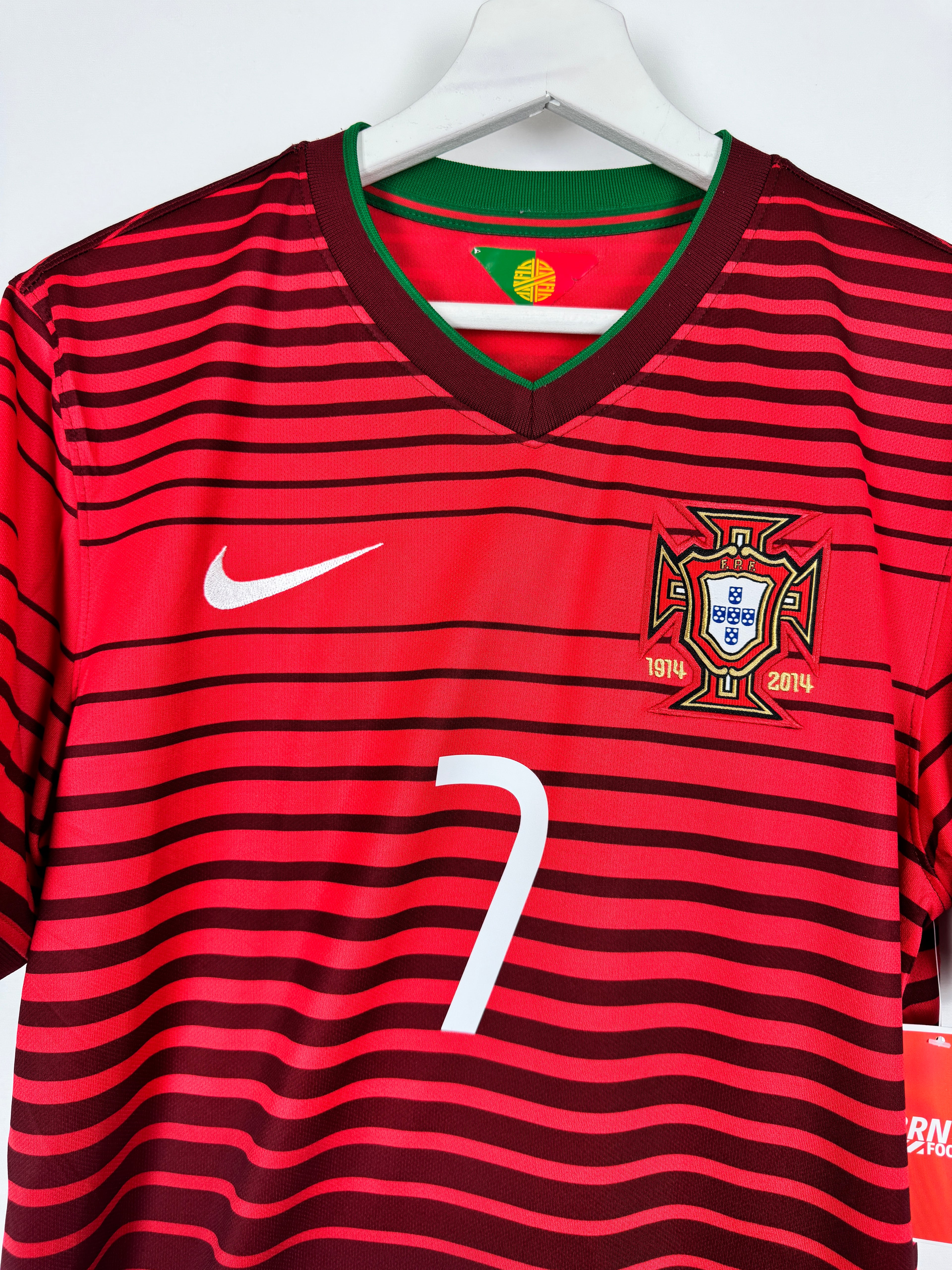 PORTUGAL 2014 HOME FOOTBALL SHIRT - RONALDO #7 (S)