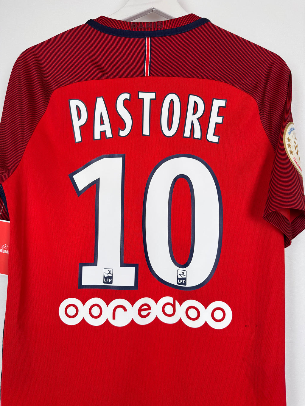 MAILLOT DE FOOTBALL PSG 2016/2017 EXTÉRIEUR - JAVIER PASTORE #10 (S)