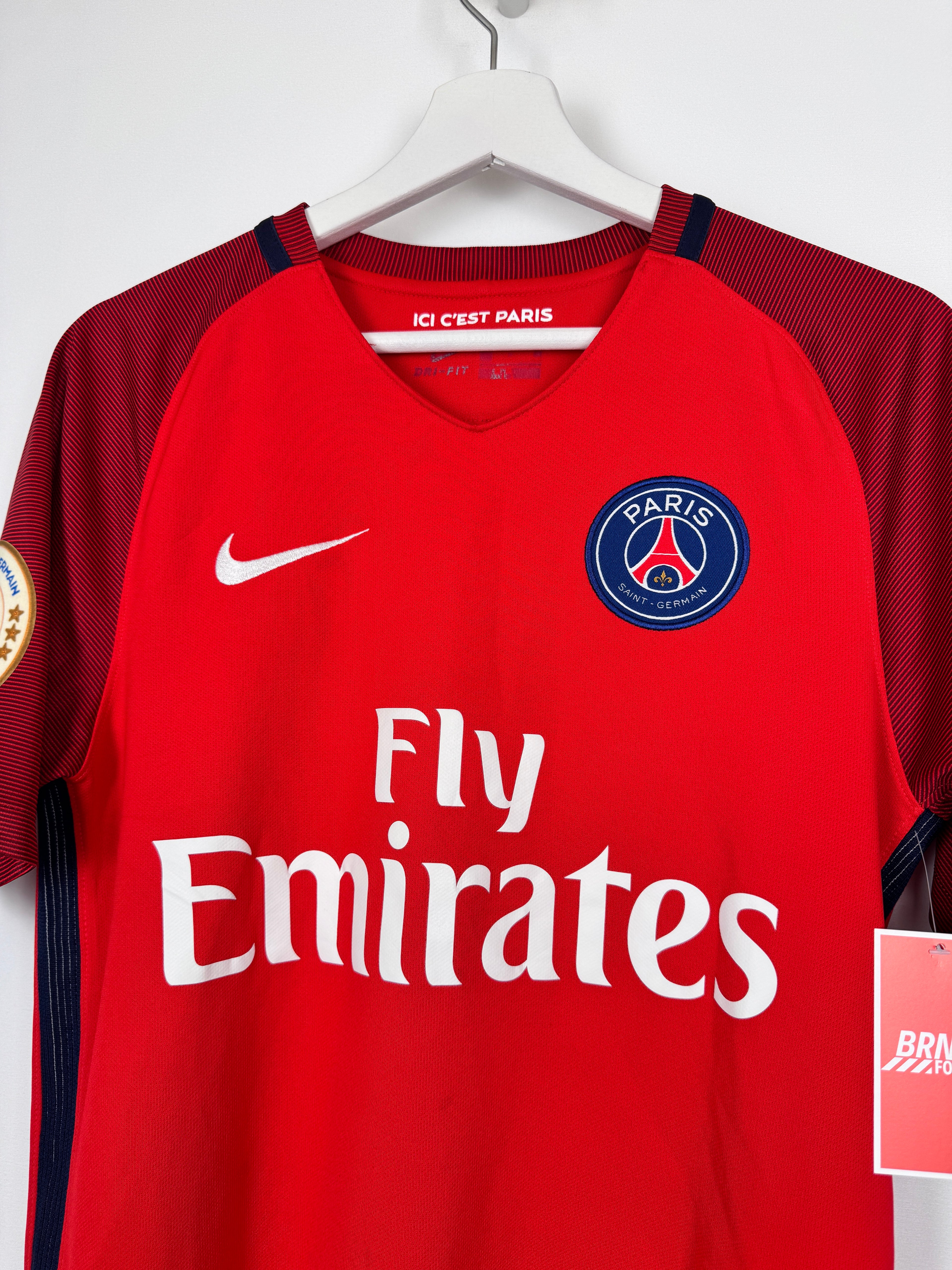 MAILLOT DE FOOTBALL PSG 2016/2017 EXTÉRIEUR - JAVIER PASTORE #10 (S)