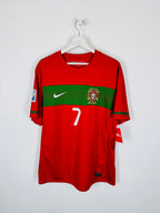 PORTUGAL 2010 HOME FOOTBALL JERSEY - RONALDO #7 (L)