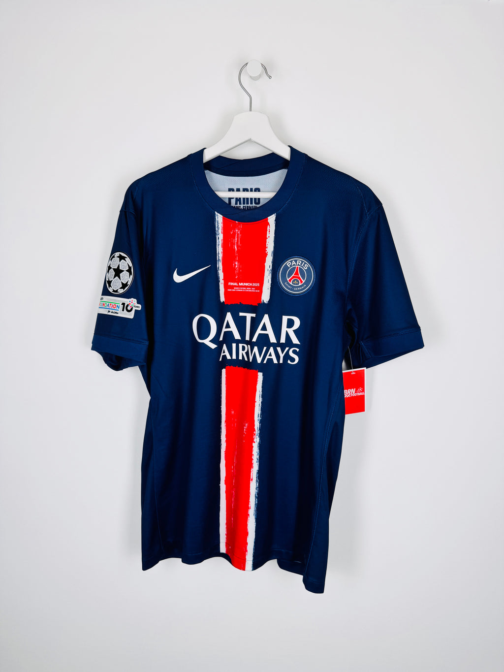PSG FOOTBALL JERSEY 1997/1998 HOME - NGOTTY #4 (S)