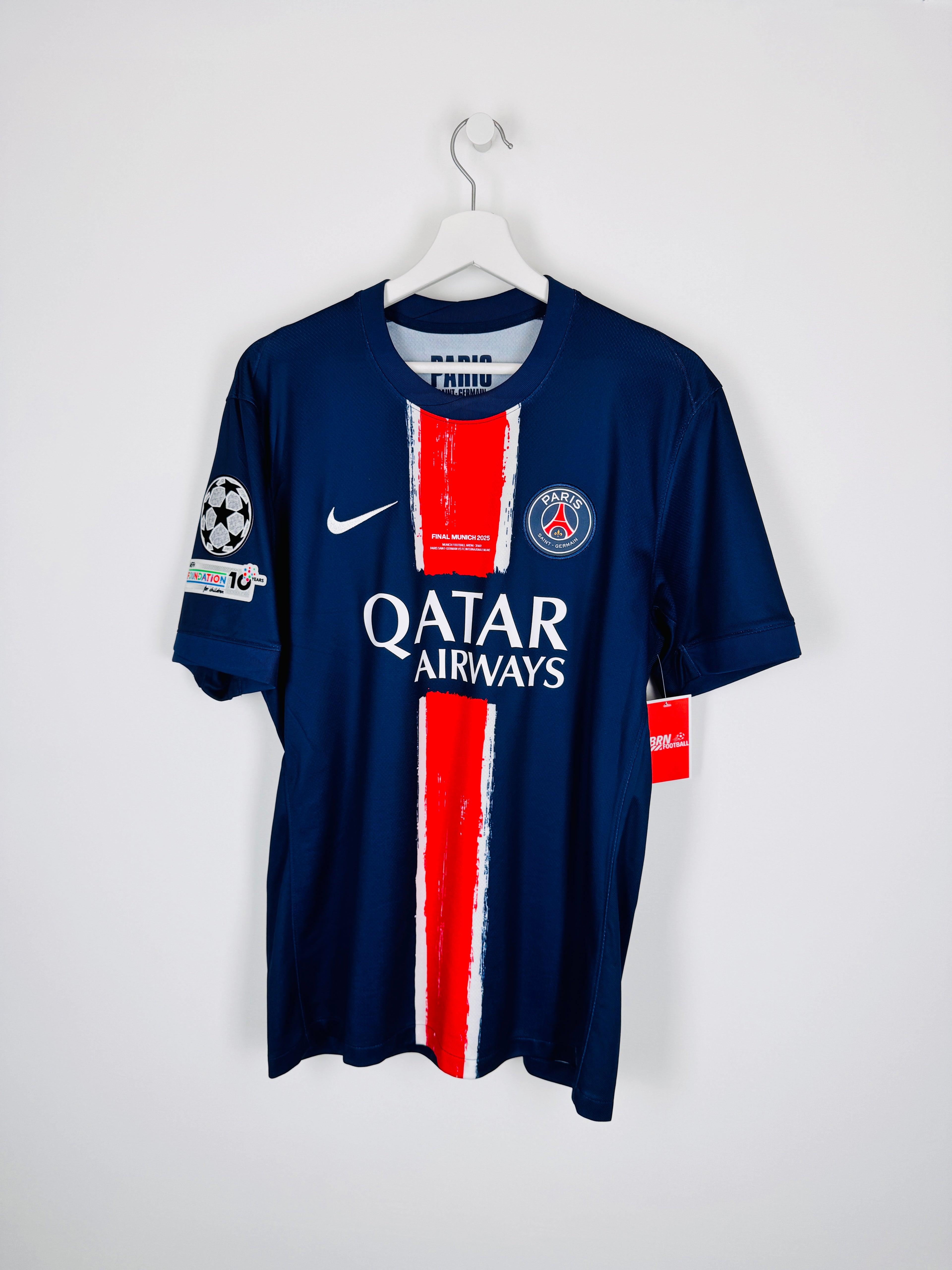 PSG FOOTBALL JERSEY 1997/1998 HOME - NGOTTY #4 (S)