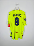 OLYMPIQUE LYONNAIS 2008/2009 THIRD FOOTBALL SHIRT - JUNINHO #8 (XXL)