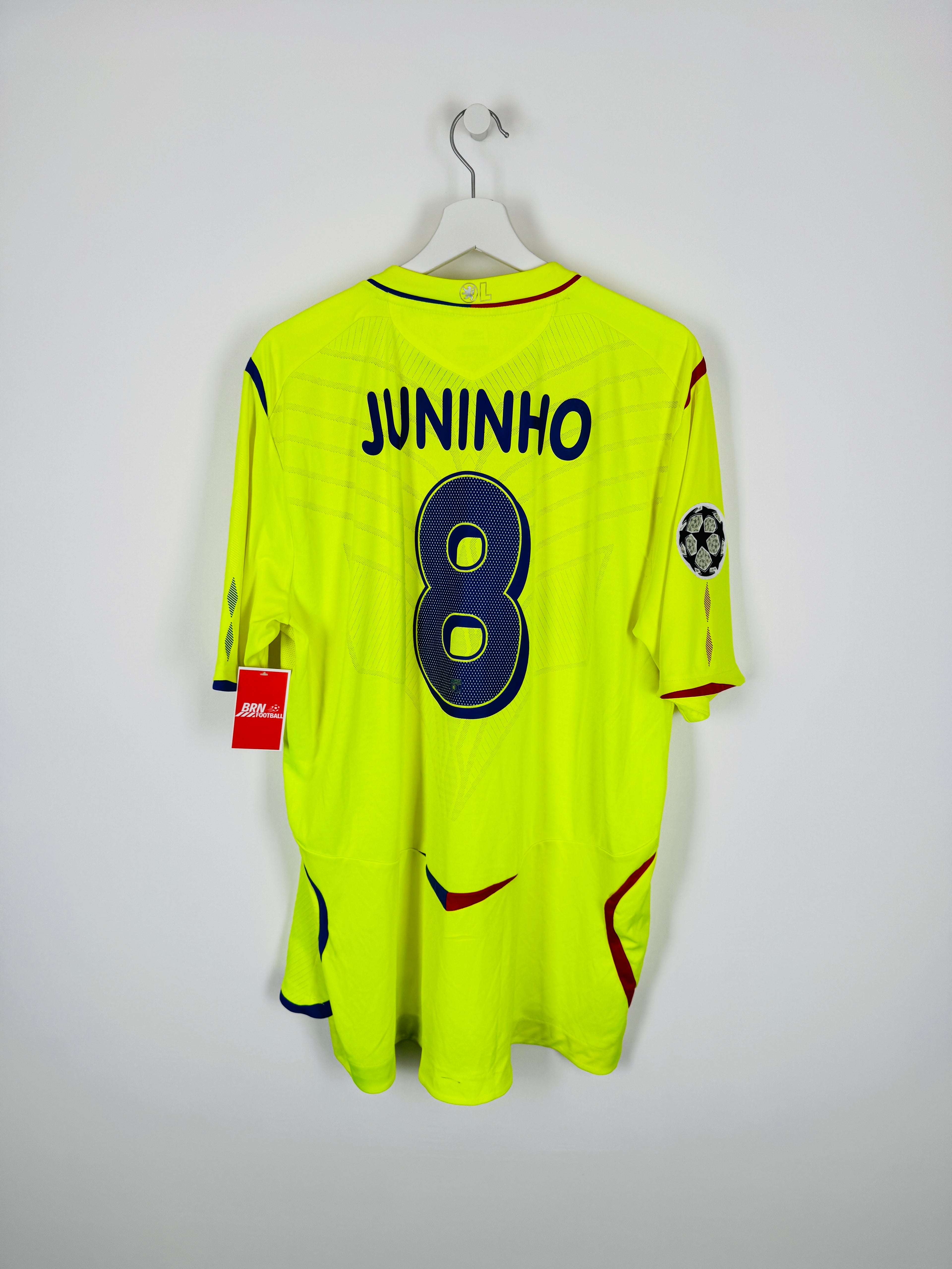 OLYMPIQUE LYONNAIS 2008/2009 THIRD FOOTBALL SHIRT - JUNINHO #8 (XXL)