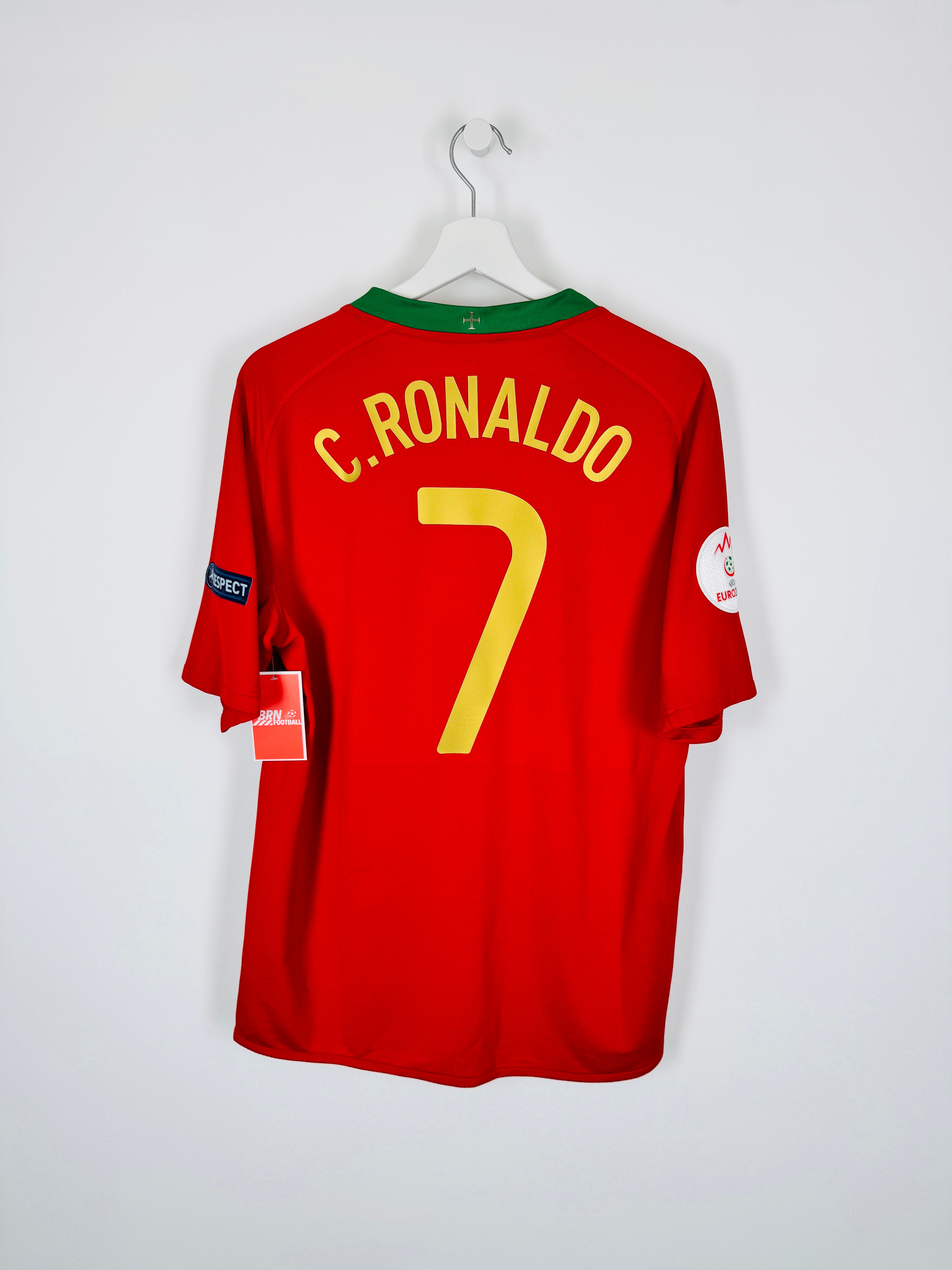 PORTUGAL 2008 HOME FOOTBALL JERSEY - C.RONALDO #7 (M)