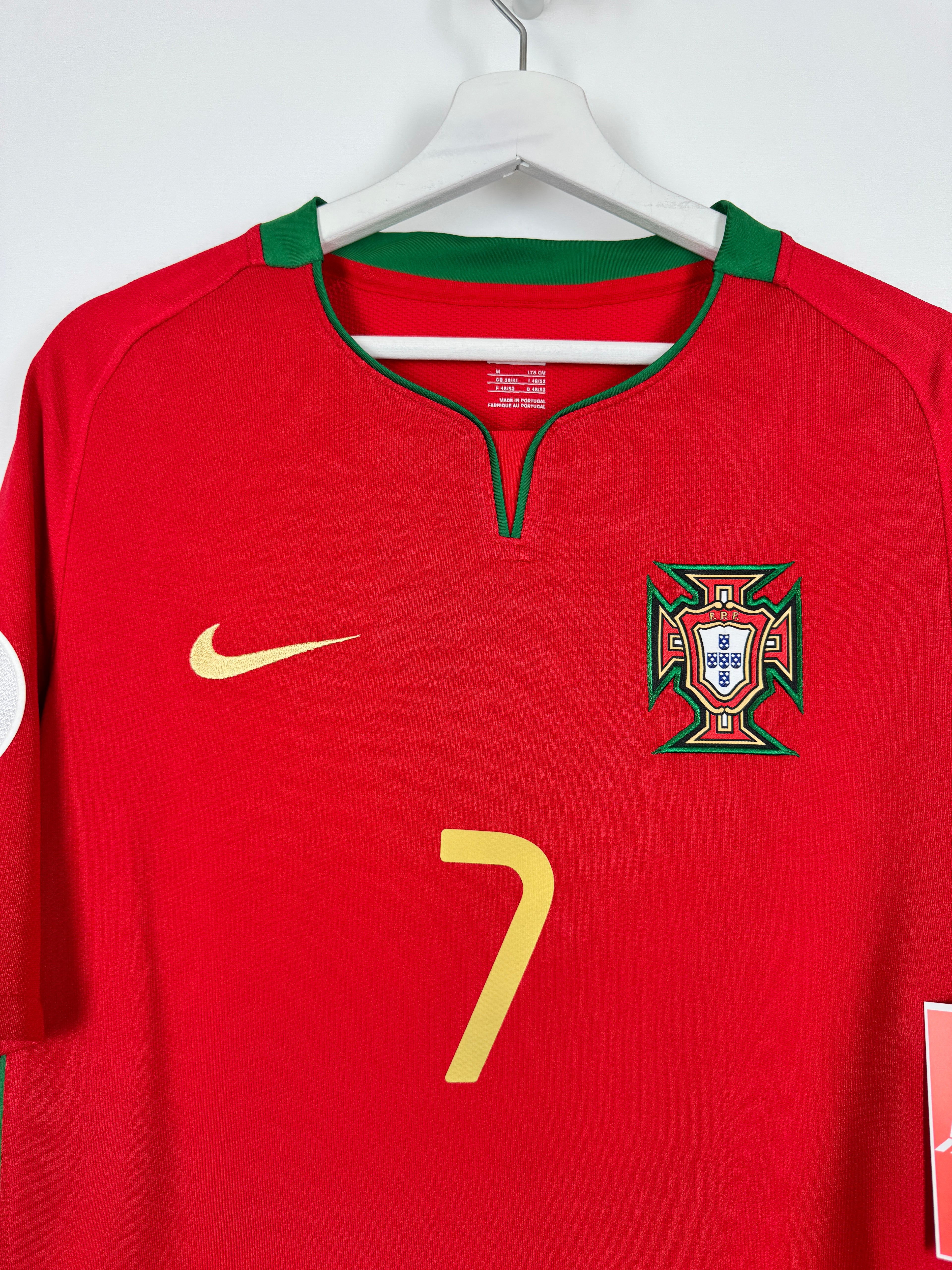 PORTUGAL 2008 HOME FOOTBALL JERSEY - C.RONALDO #7 (M)
