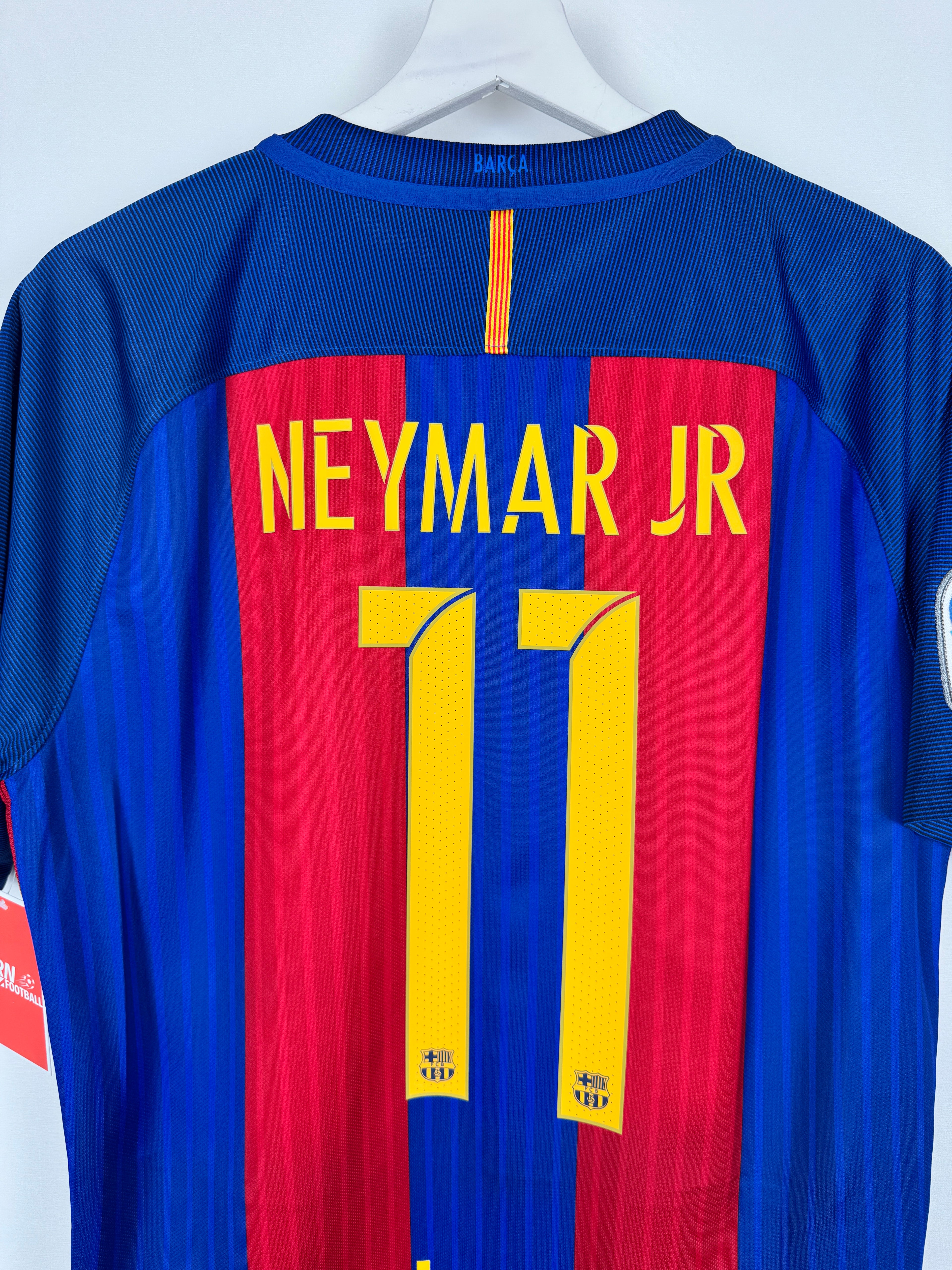 BARCELONA 2016/2017 HOME FOOTBALL JERSEY - NEYMAR JR #11 (M)