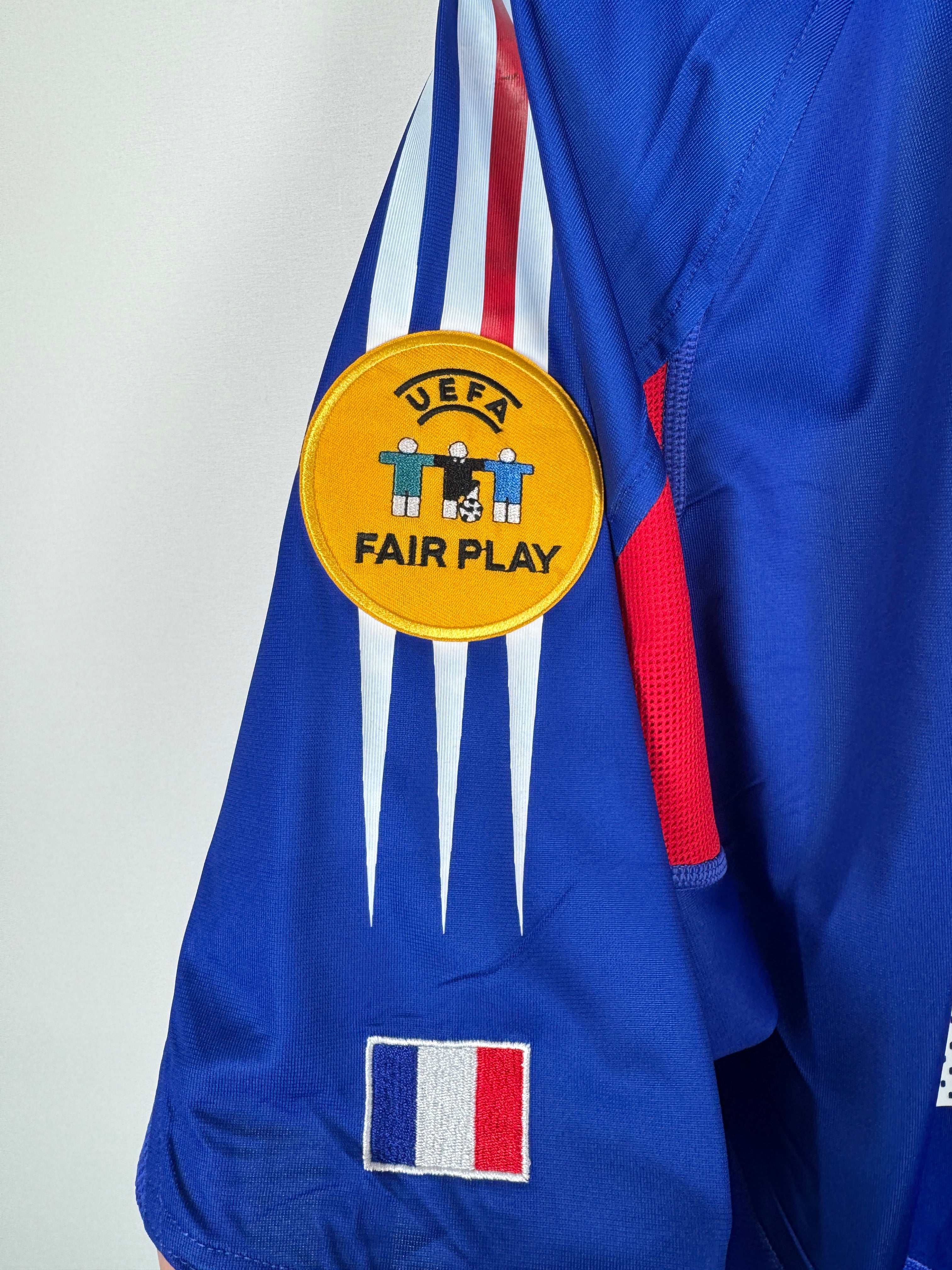 FRANCE NATIONAL FOOTBALL TEAM 2004 HOME JERSEY - ZIDANE #10 (L)