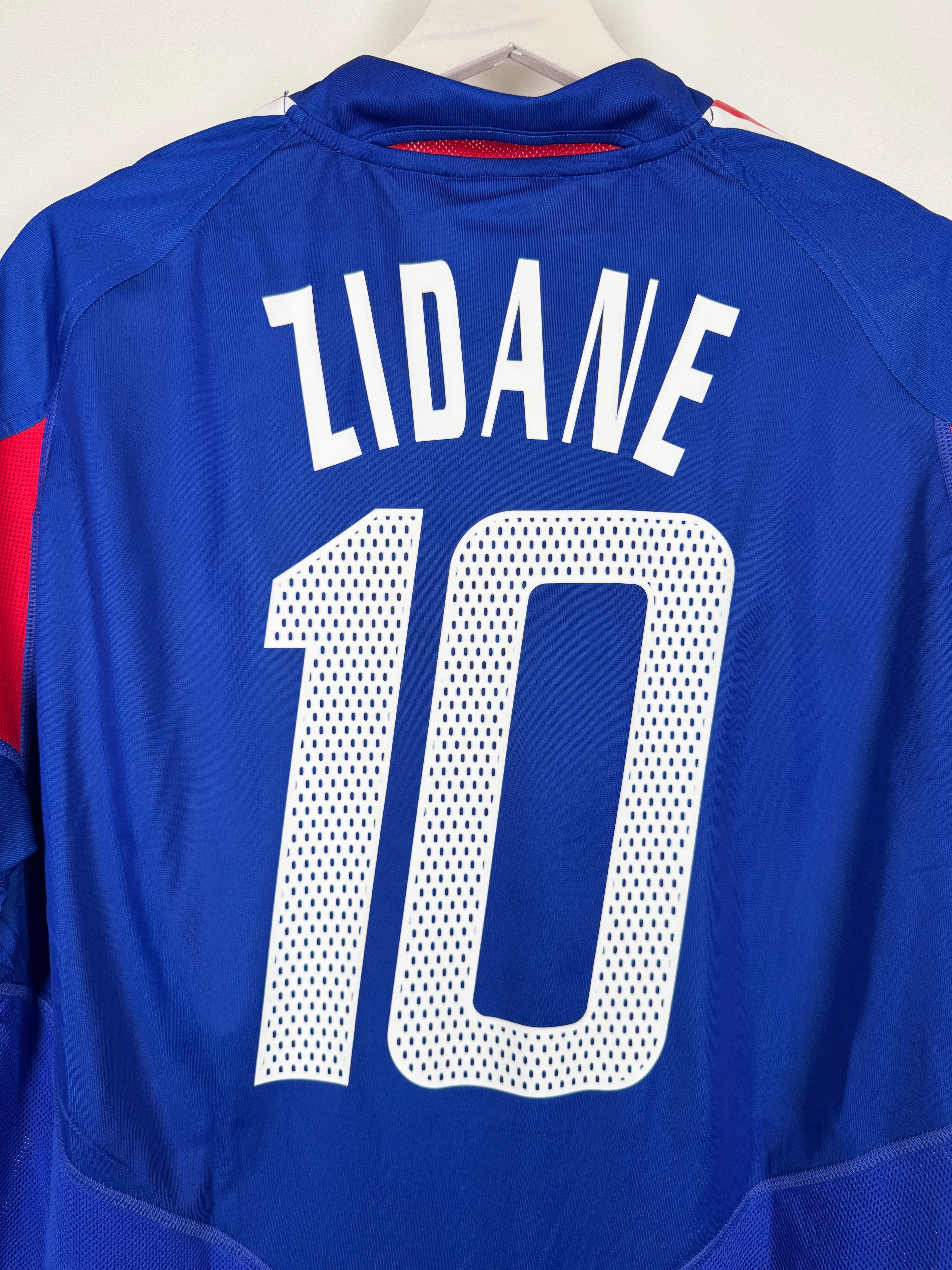 CAMISETA DE FÚTBOL SELECCIÓN DE FRANCIA 2004 LOCAL - ZIDANE #10 (L)