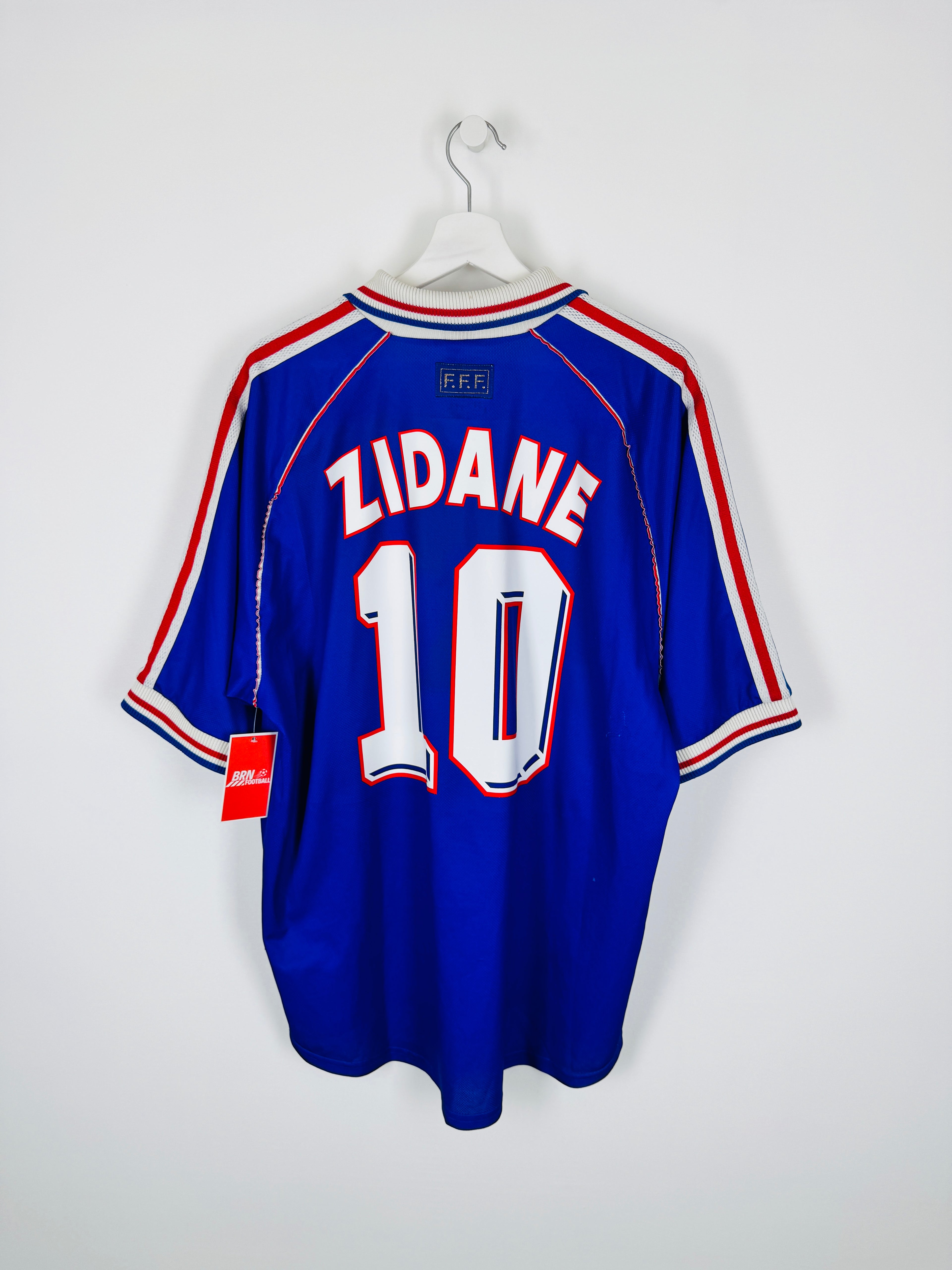 CAMISETA DE FÚTBOL SELECCIÓN DE FRANCIA 1998 LOCAL - ZIDANE #10 (XL)