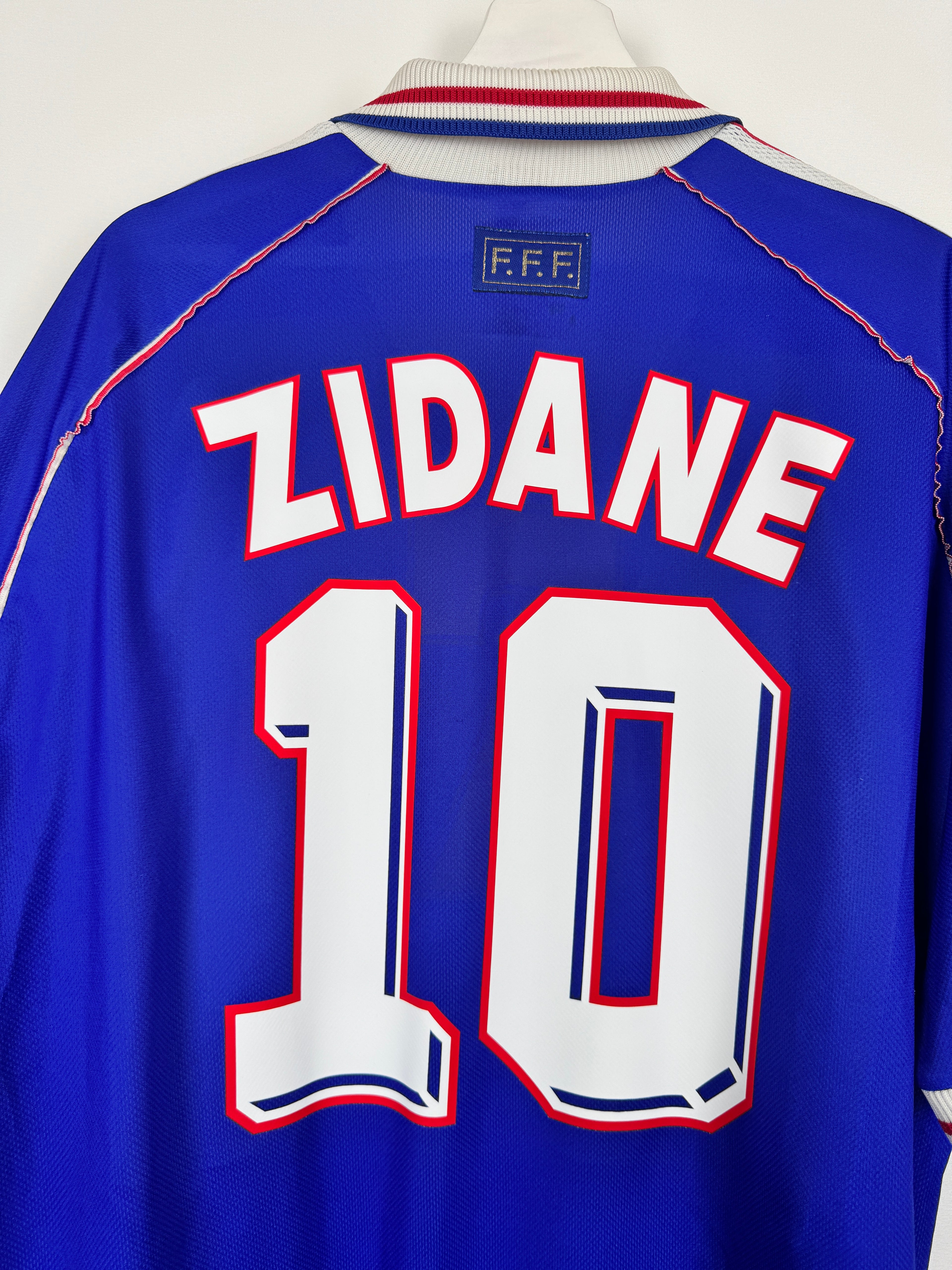 FRANCE 1998 HOME FOOTBALL JERSEY - ZIDANE #10 (XL)