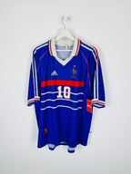 FRANCE 1998 HOME FOOTBALL JERSEY - ZIDANE #10 (XL)
