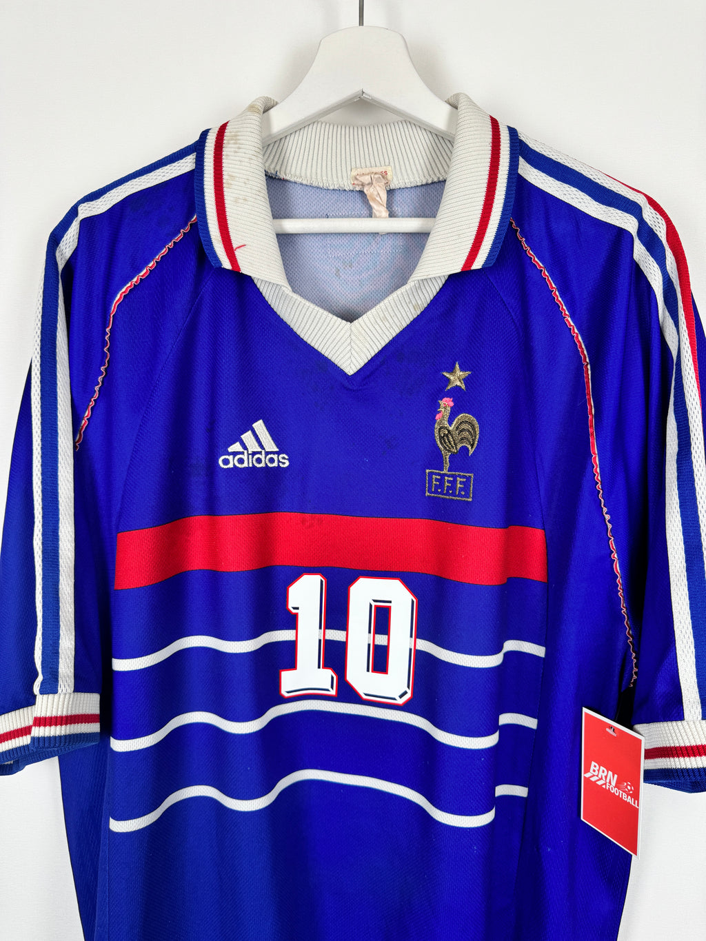 FRANCE 1998 HOME FOOTBALL JERSEY - ZIDANE #10 (XL)